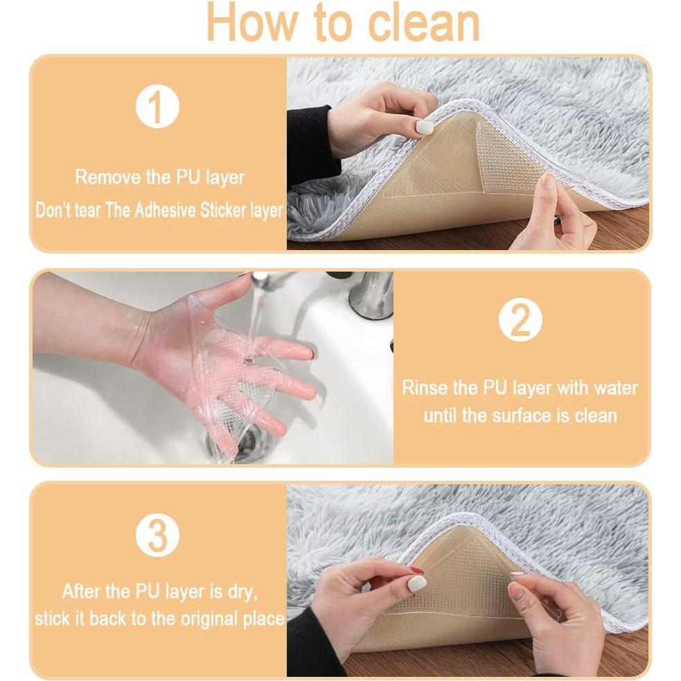 Almohadilla Antideslizante Narisley para Alfombra - 8 Piezas