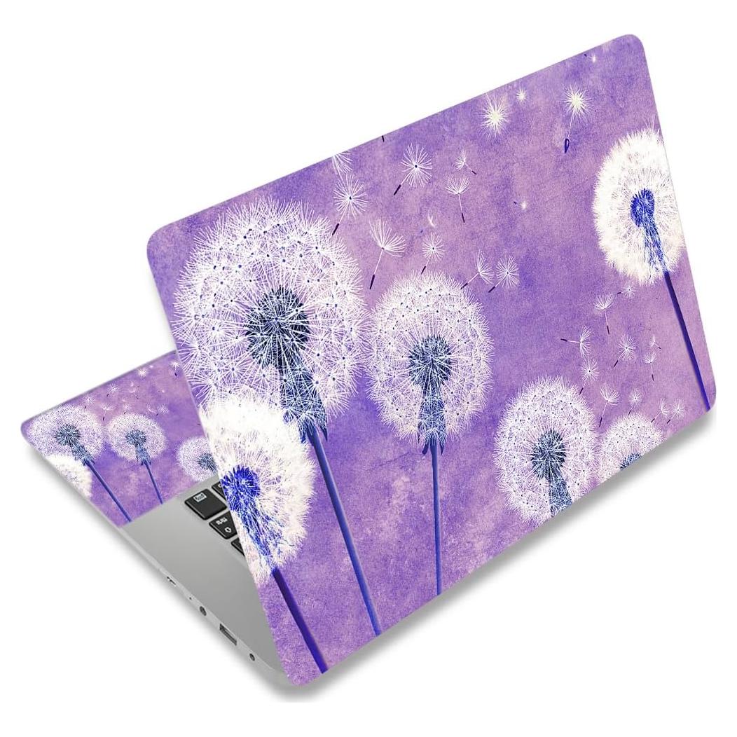 Sticker Decal para Laptop YITANHY 15.6" Diente de León Púrpura