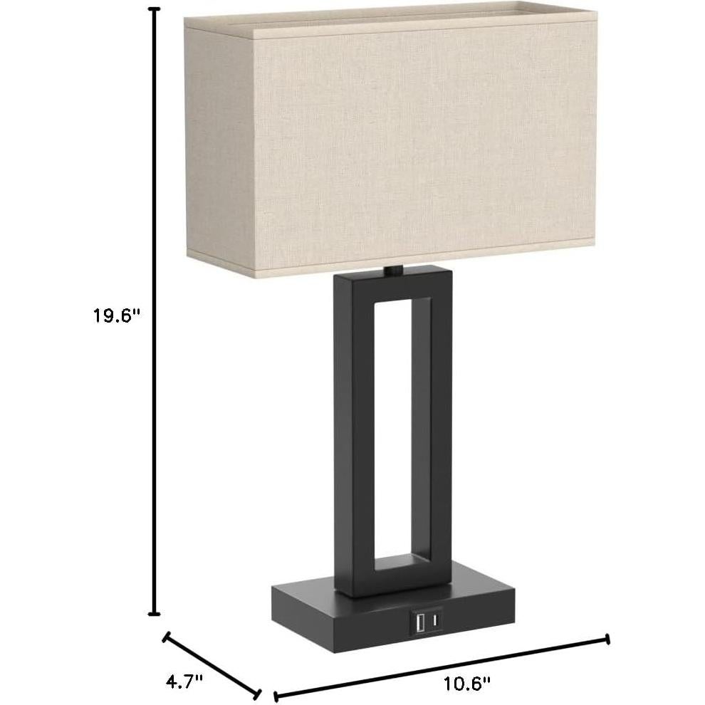 Lámparas de dormitorio Seealle - Control táctil, 3 niveles, USB