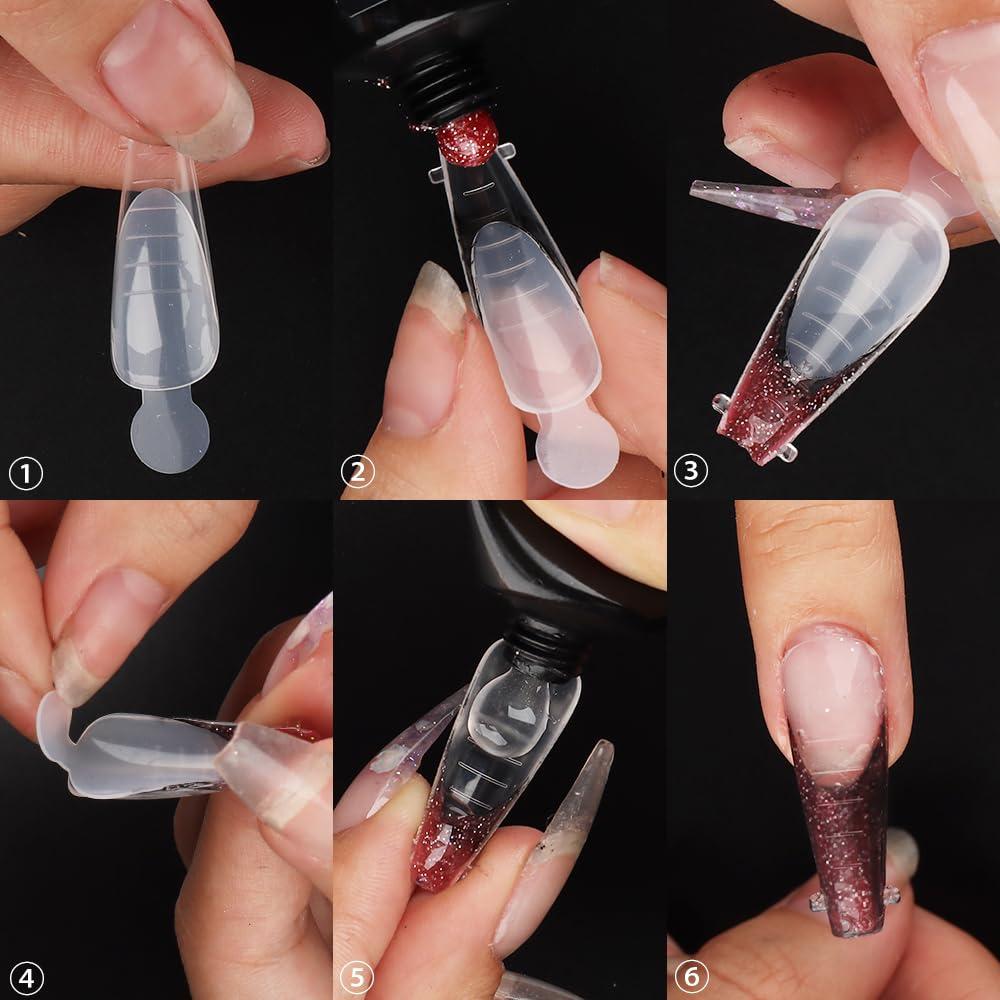 Pegatinas de Uñas Francesas Sotong 60pcs Reutilizables