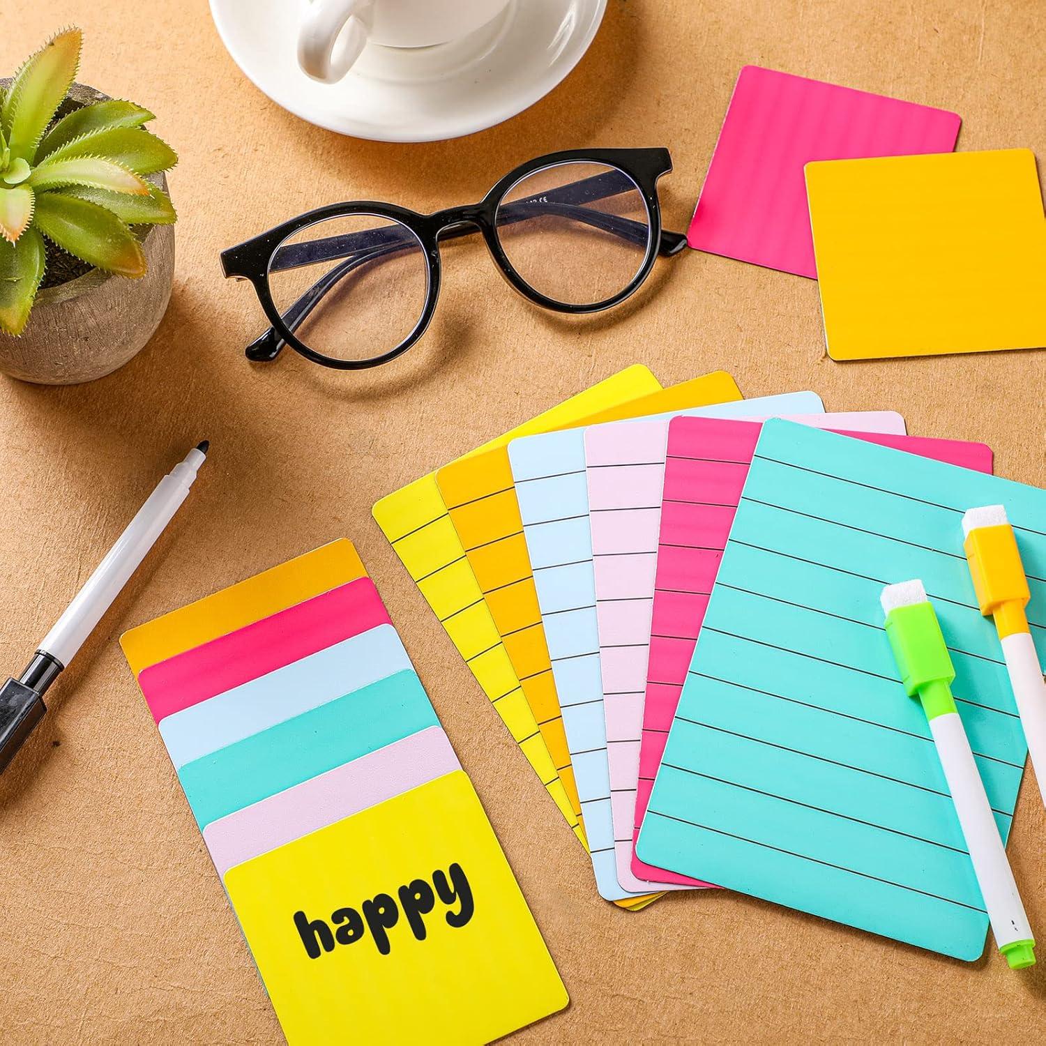 Paquete de 18 Notas Adhesivas Magnéticas Sinmoe Multicolor