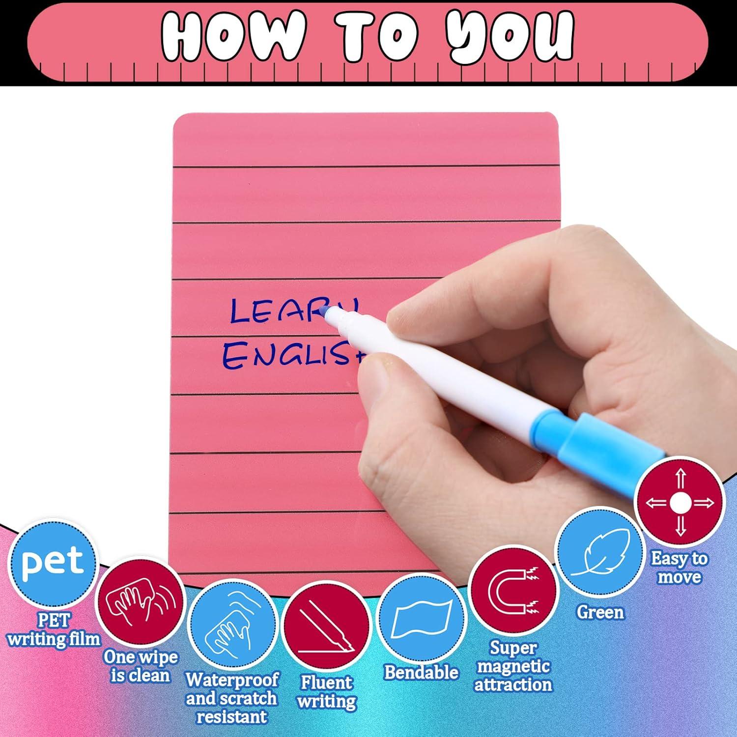 Paquete de 18 Notas Adhesivas Magnéticas Sinmoe Multicolor