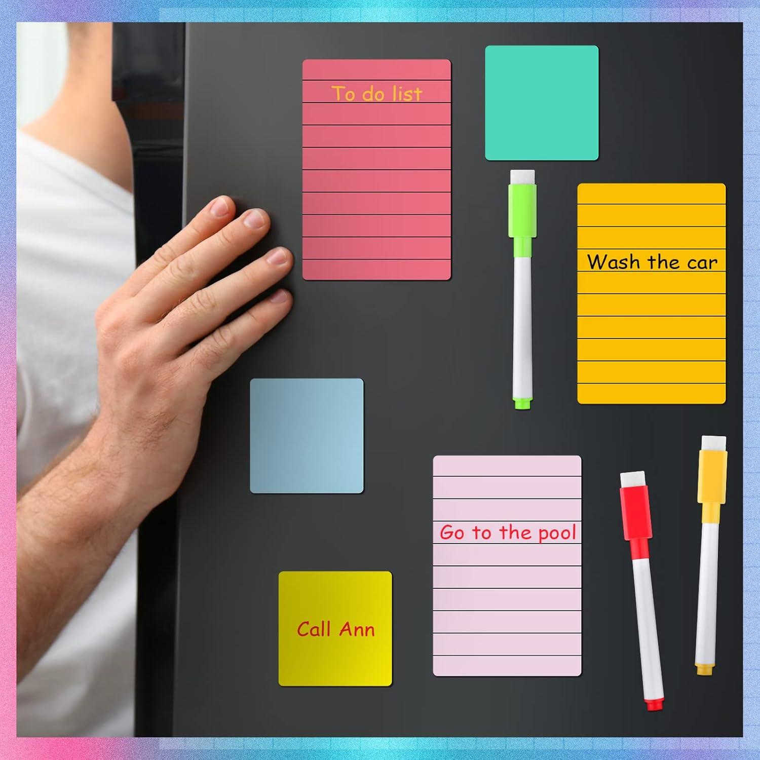 Paquete de 18 Notas Adhesivas Magnéticas Sinmoe Multicolor