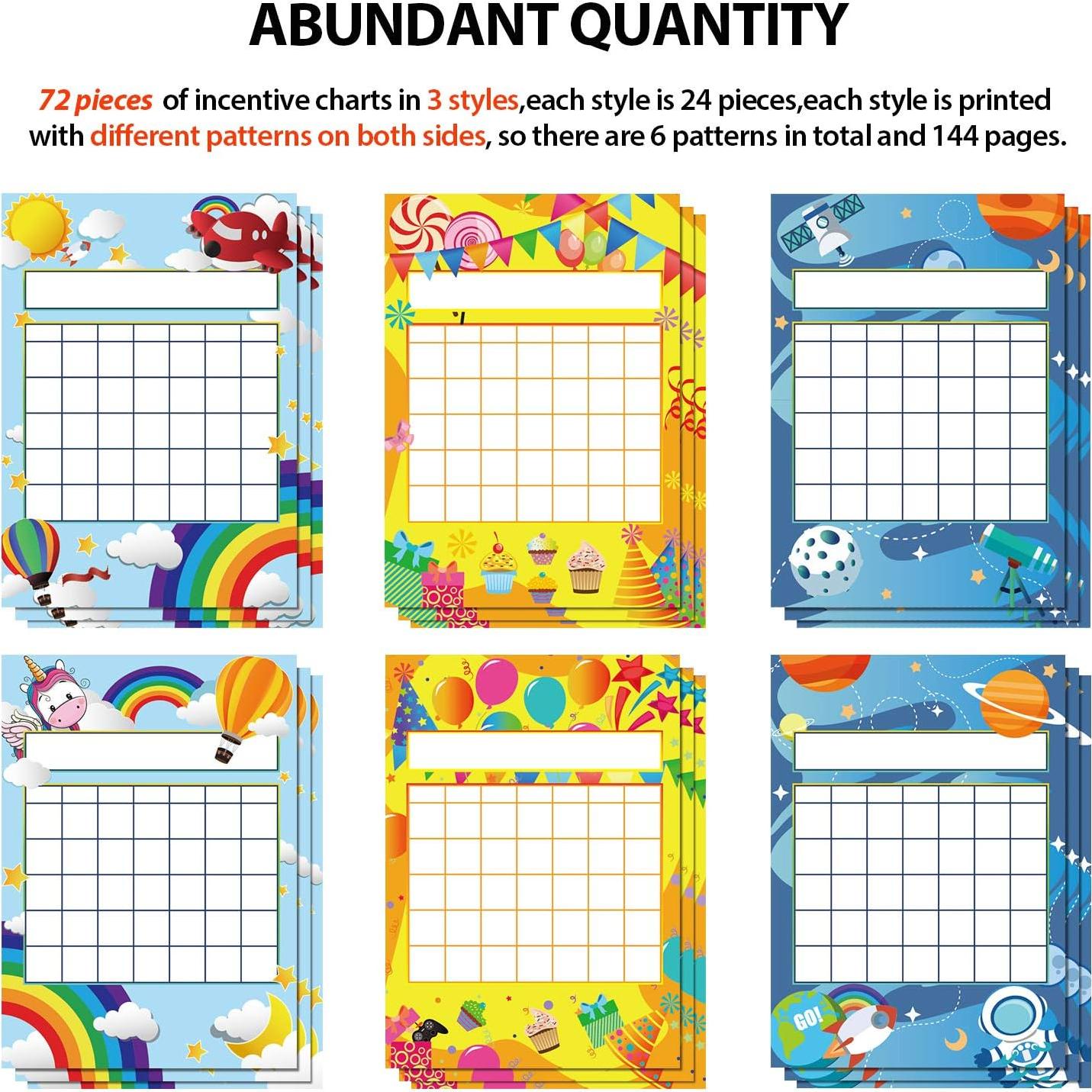 Gráficos de Incentivos para Aula Outus 74 Piezas Coloridas