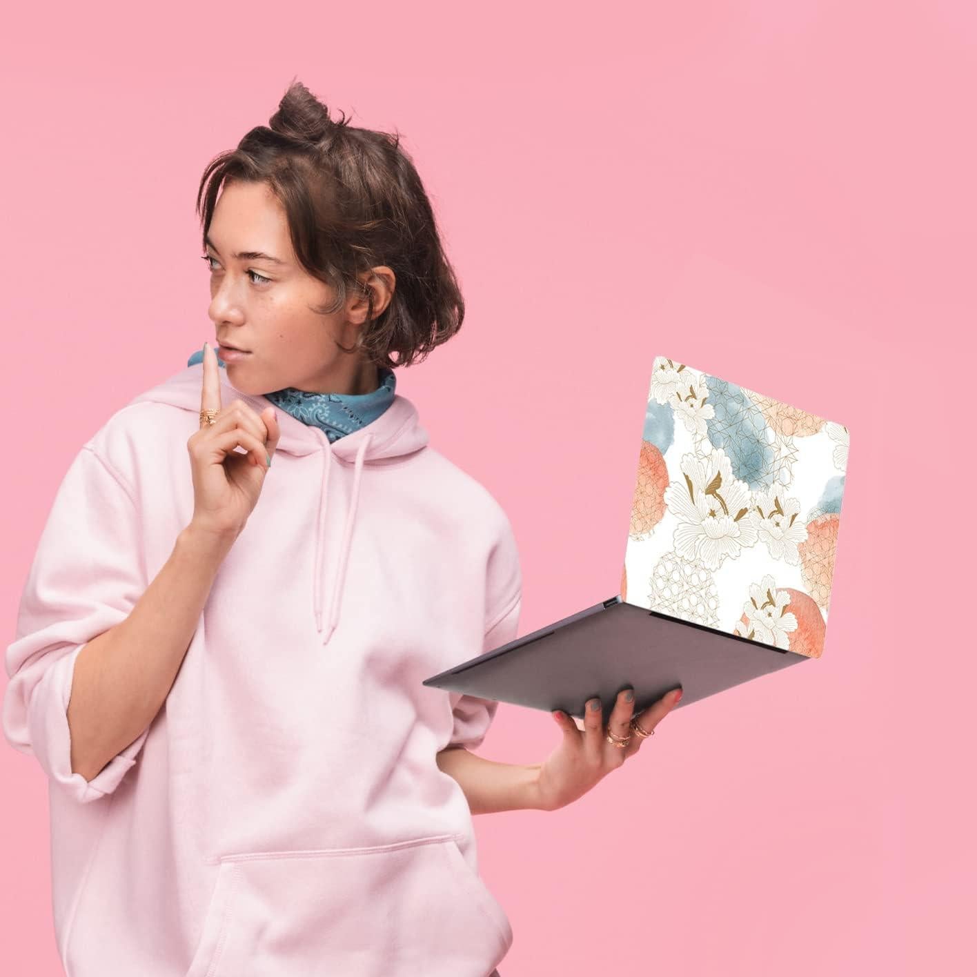 Pegatina para Laptop Huaduo 15.6" Vinilo Universal Flor 3