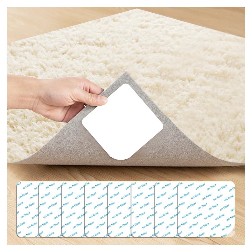 8 Piezas Cinta Antideslizante para Alfombras ZC GEL 40.8g