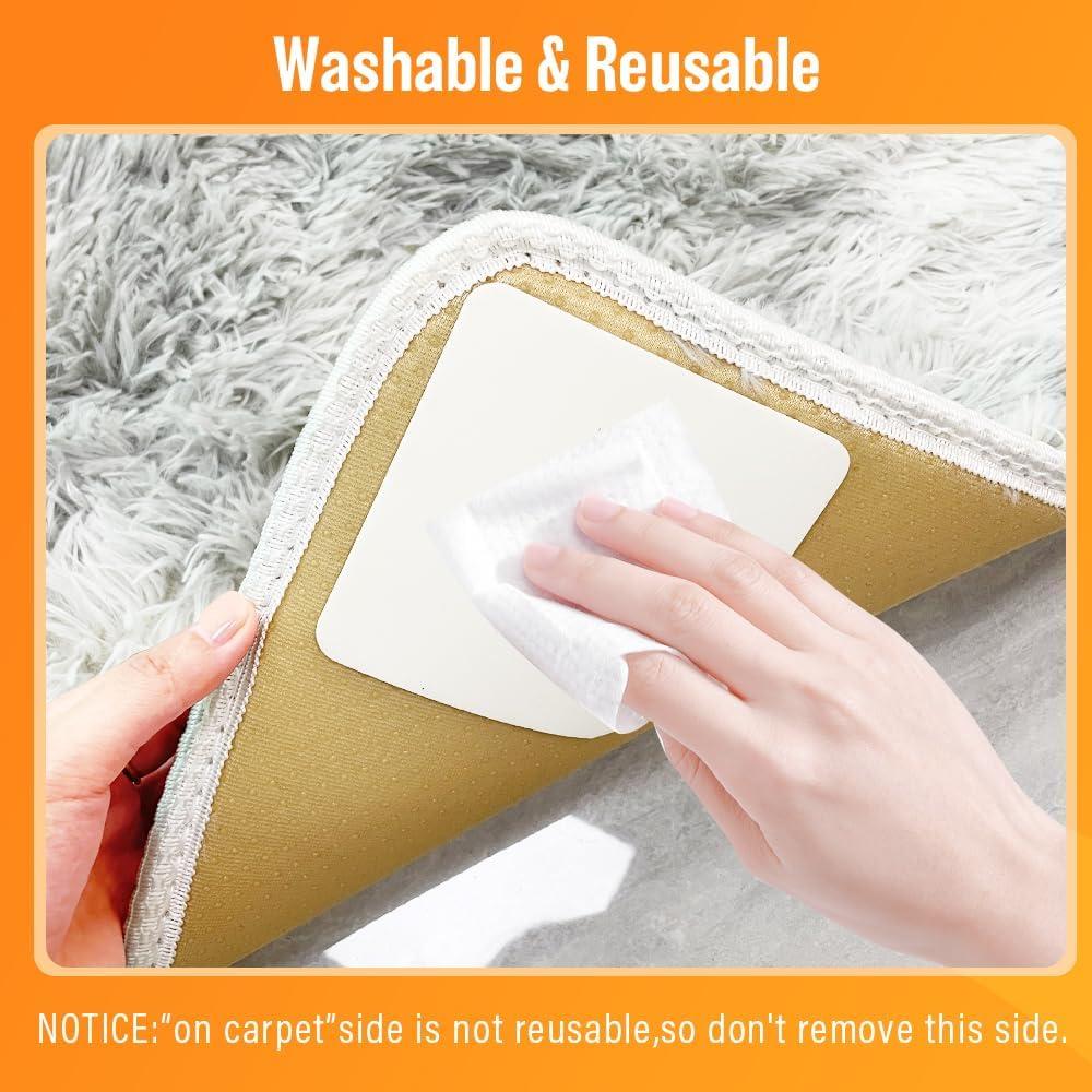 8 Piezas Cinta Antideslizante para Alfombras ZC GEL 40.8g