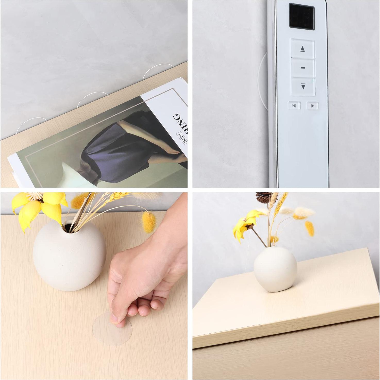 25 Almohadillas Adhesivas Doble Cara COUMENO 50mm Reutilizables