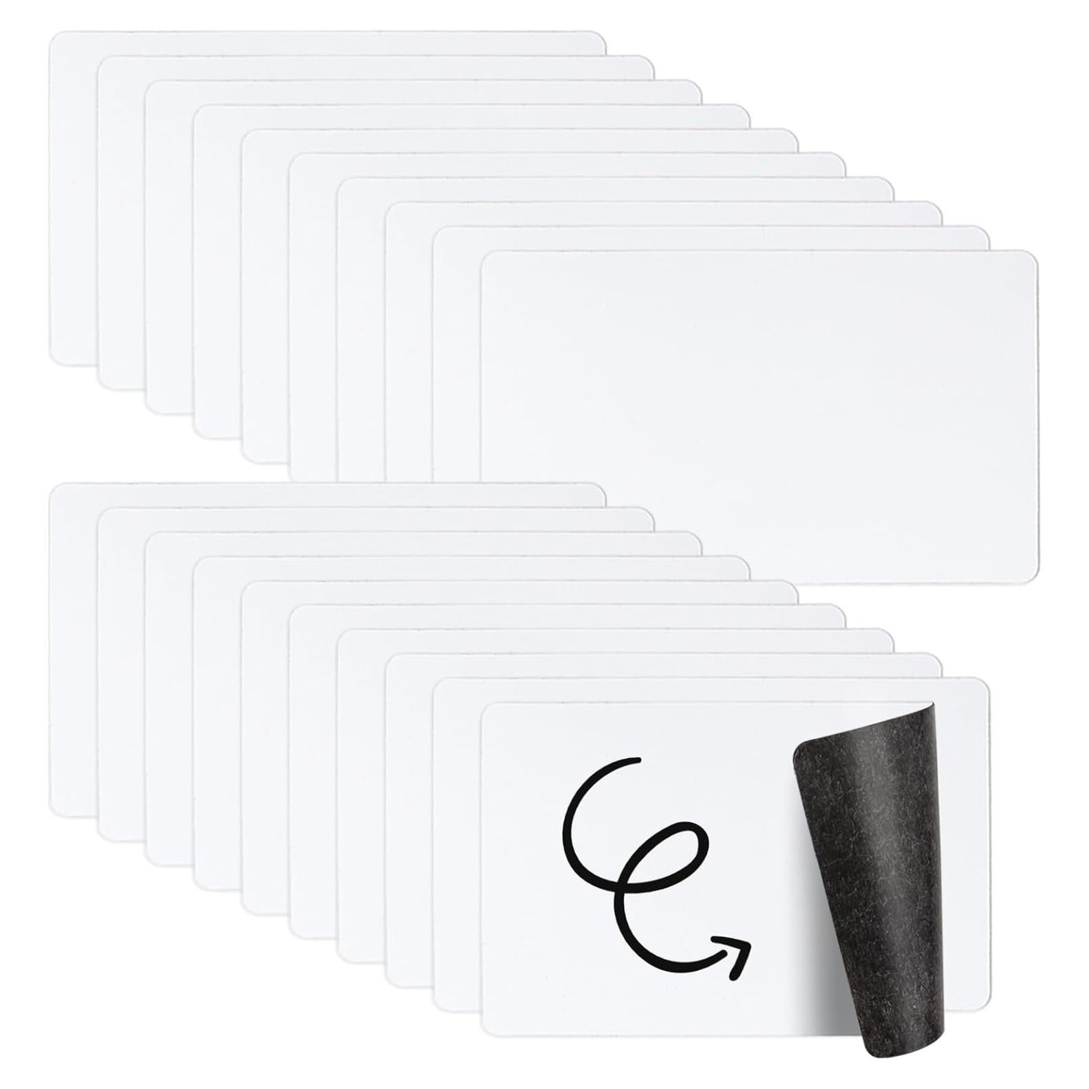 Etiquetas de Pizarra Blanca Autoadhesivas Ira Pollitt 20 Piezas 7.6x12cm