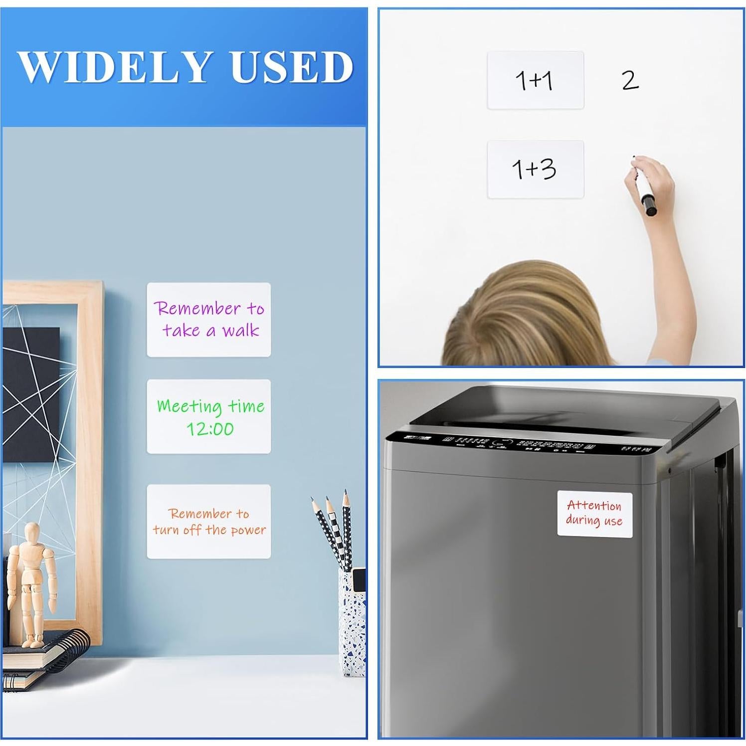 Etiquetas de Pizarra Blanca Autoadhesivas Ira Pollitt 20 Piezas 7.6x12cm