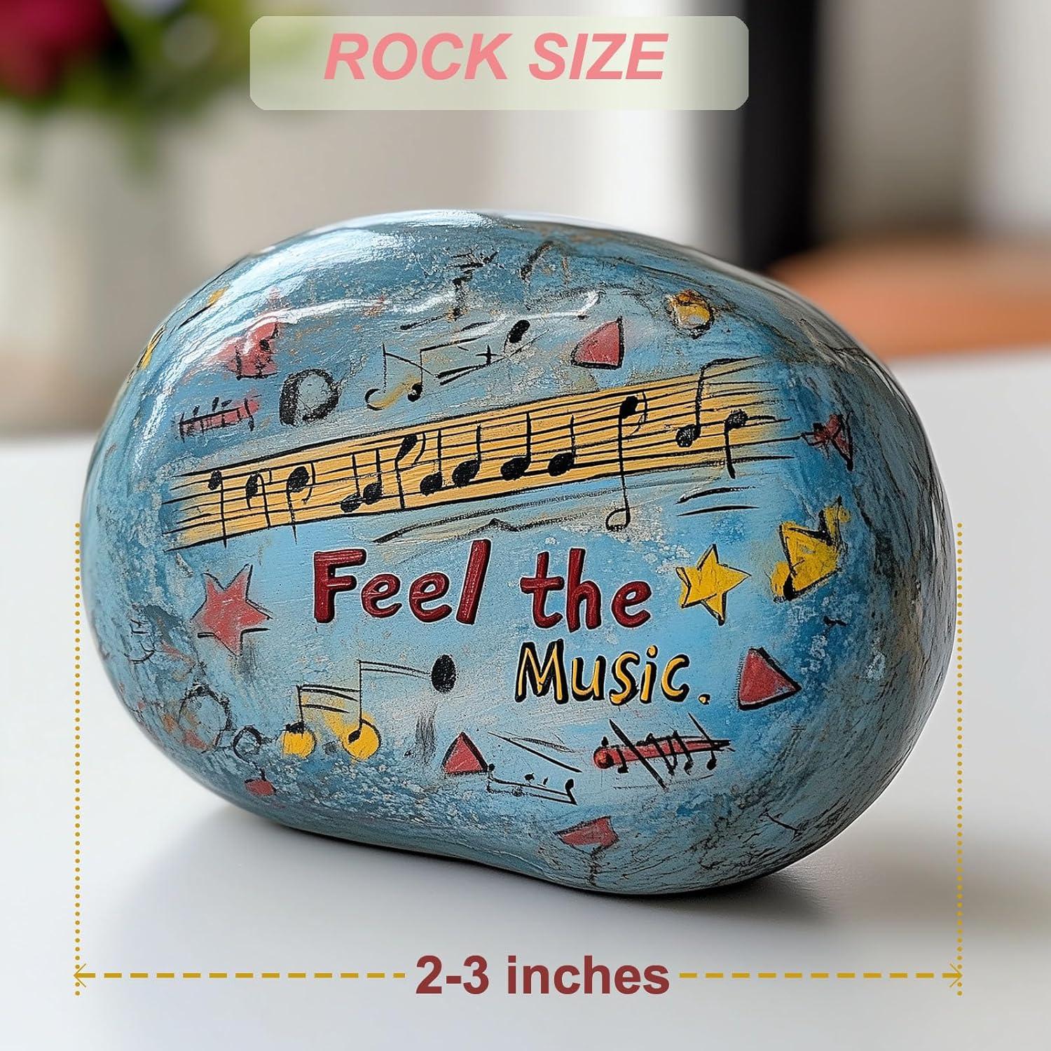 Juego de Pintura en Piedra XSSUUNN con 40 Piedras y 6 Pinceles