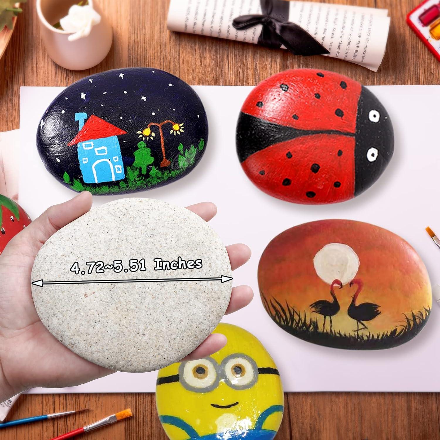 Kit de Pintura de Rocas Jongdari 6 Piezas 12-14 cm