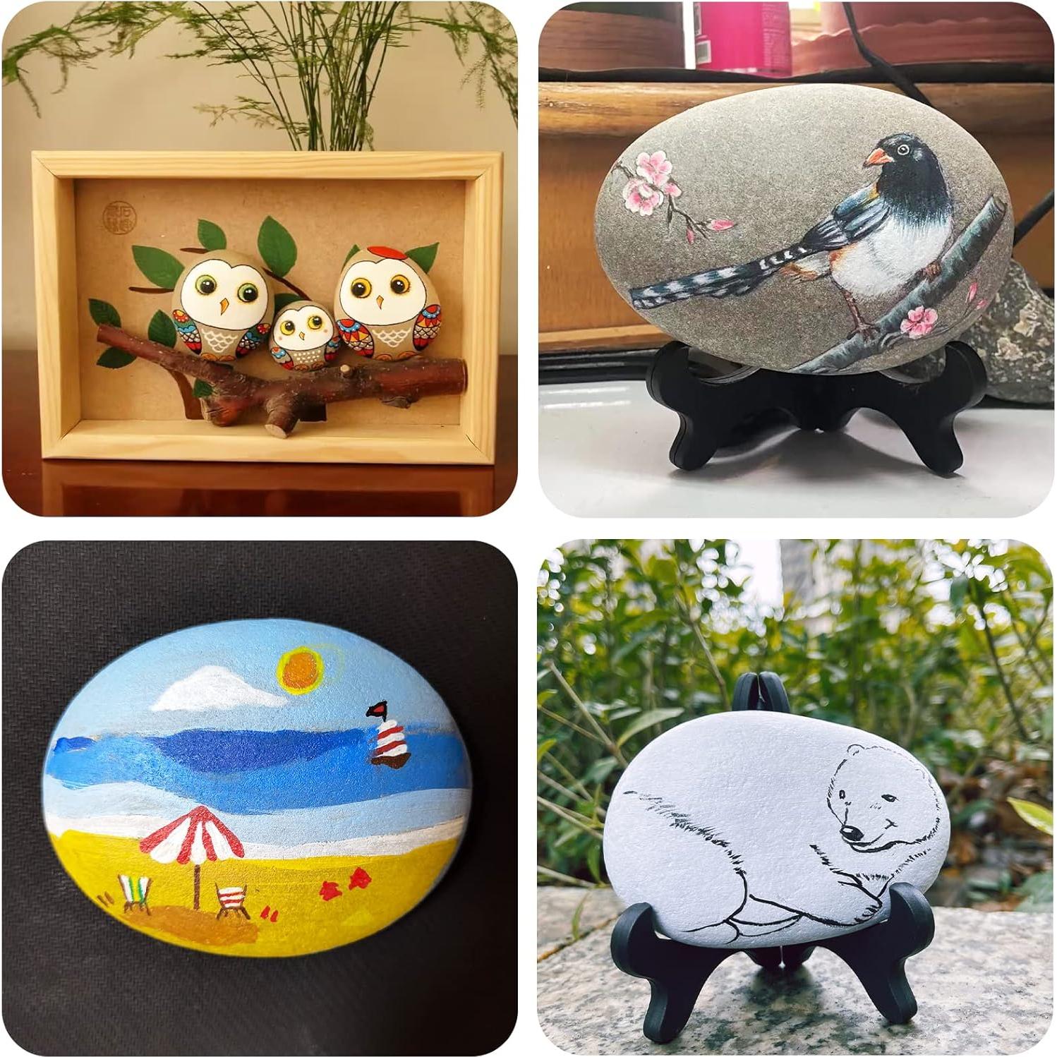 Kit de Pintura de Rocas Jongdari 6 Piezas 12-14 cm