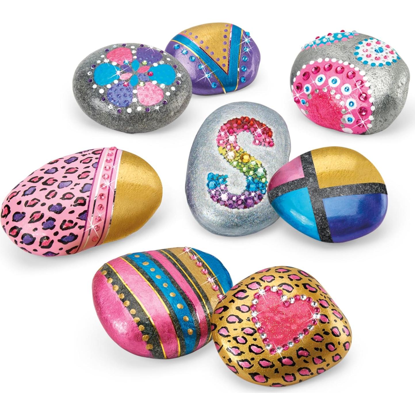 Kit de Arte en Rocas Cra-Z-Art Brillo y Chispa Metálica 21 Piezas