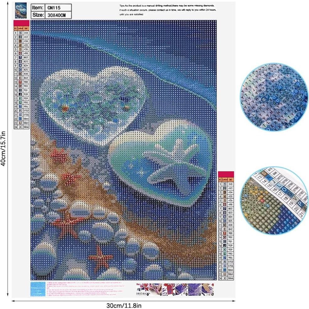 Kits de Arte de Diamante SENHAI 5D Playa Adultos 2 Juegos