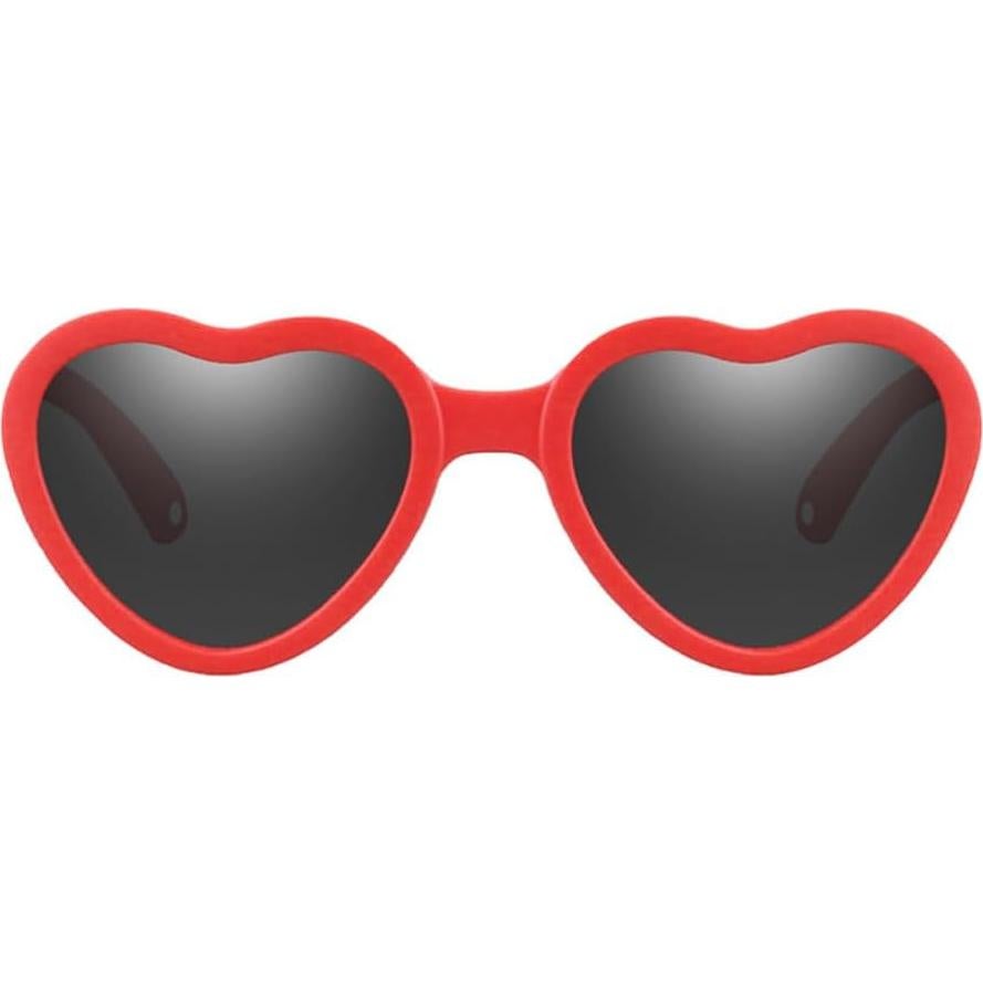 Gafas de sol polarizadas para bebés corazón con correa ajustable