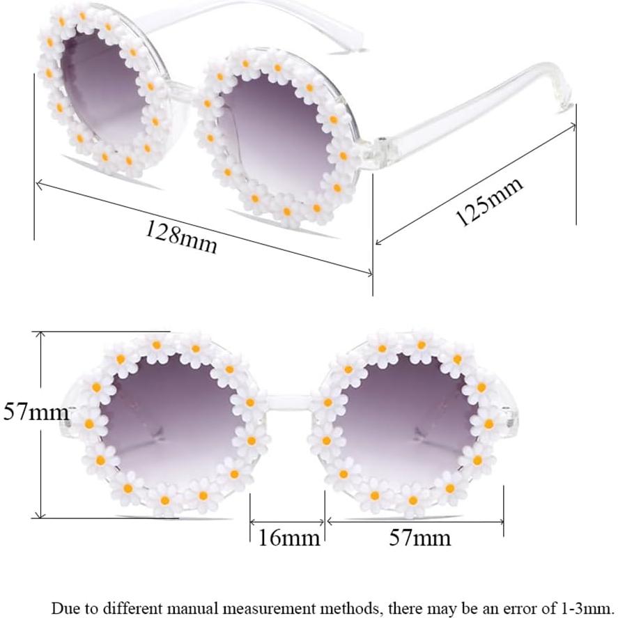 Gafas de sol redondas FBHLZ para niñas con protección UV 400