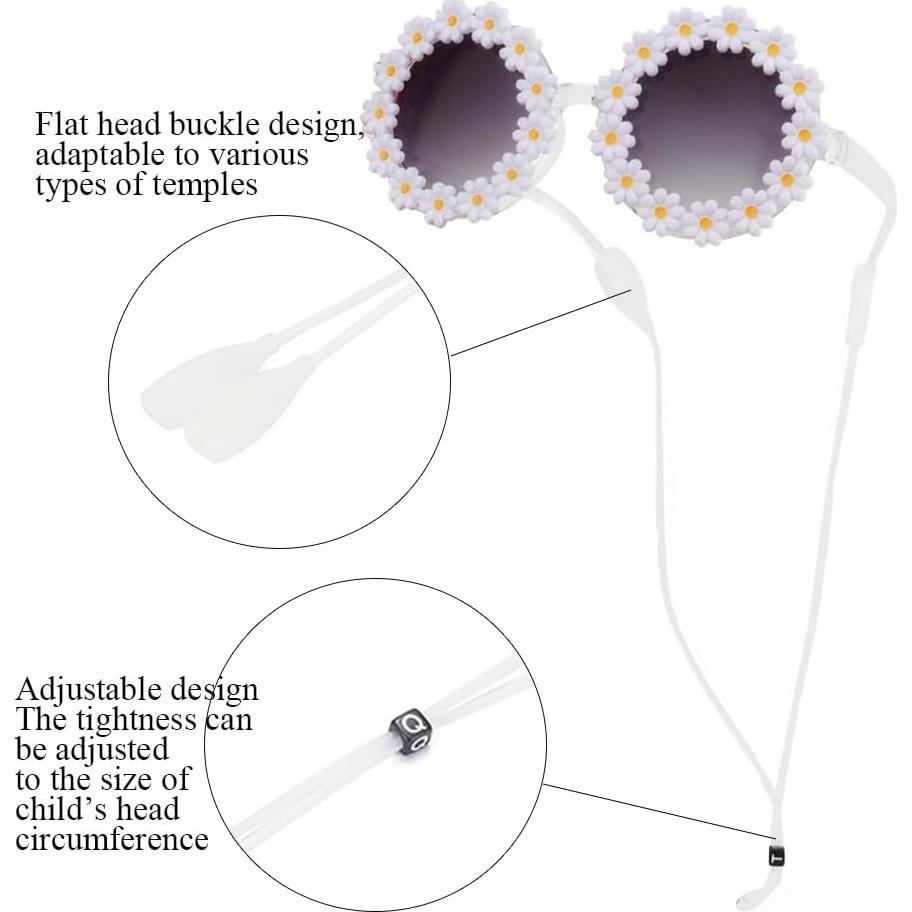 Gafas de sol redondas FBHLZ para niñas con protección UV 400