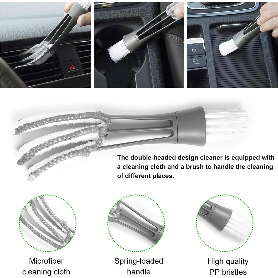 Limpiador Mini Duster KVAEY para Ventilación de Aire del Coche