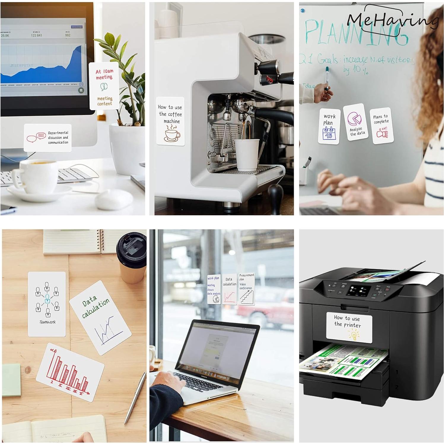 Bloc de Notas Adhesivas Borrables Mehaving 3x5" 36 Pcs Ecológico