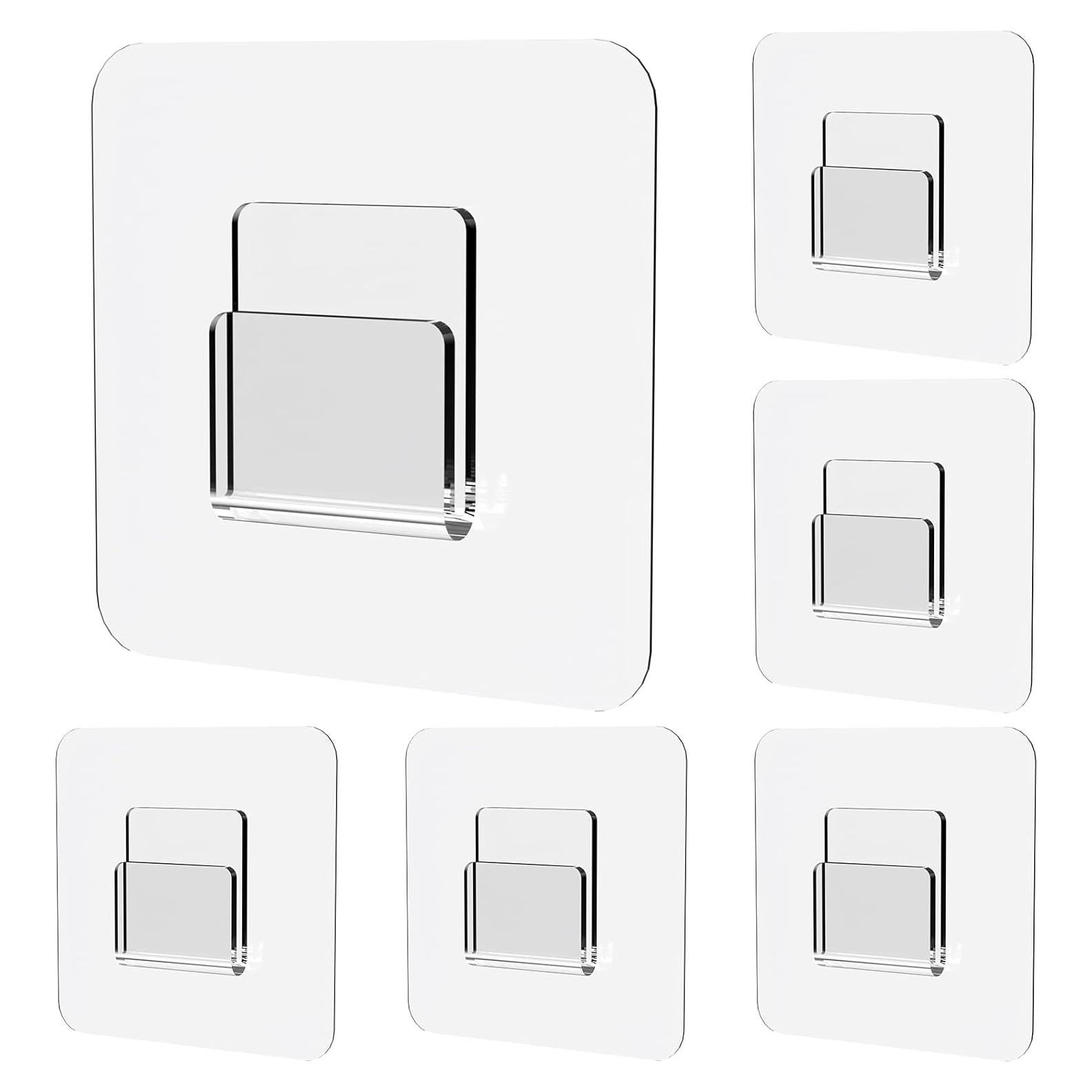 Ganchos Adhesivos Planos Jovware para Caddy de Ducha - Paquete de 6