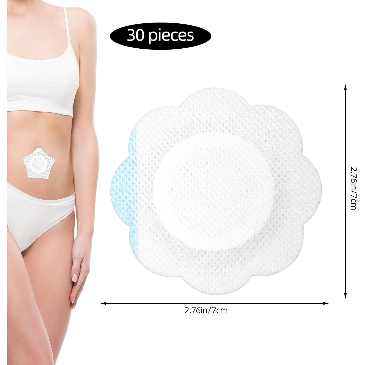 Parches de Aceite de Ricino para Ombligo Lyreh 30 Piezas 7cm