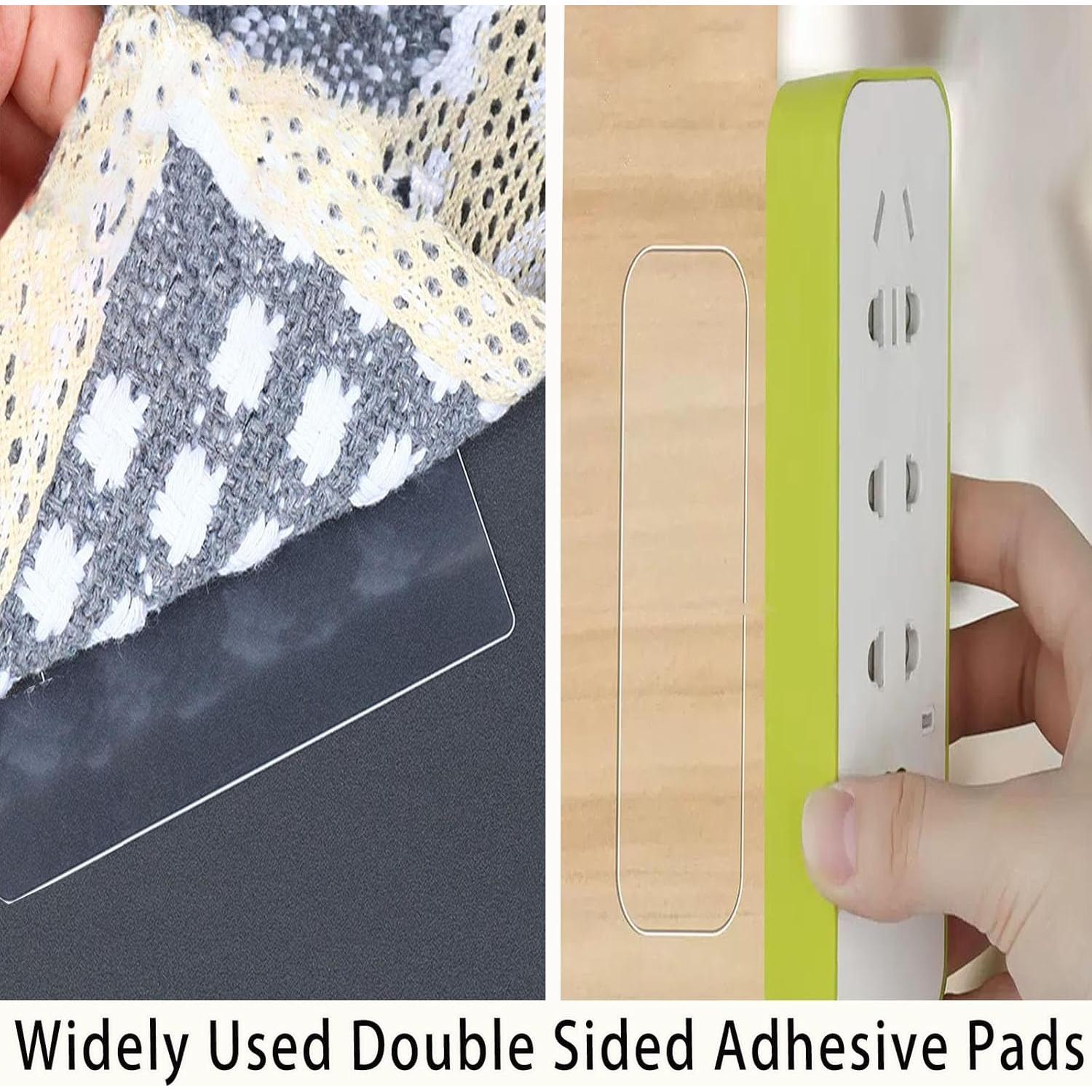 Cinta Adhesiva Doble Cara MILEQEE 10PCS 9.19x3.51cm Transparente