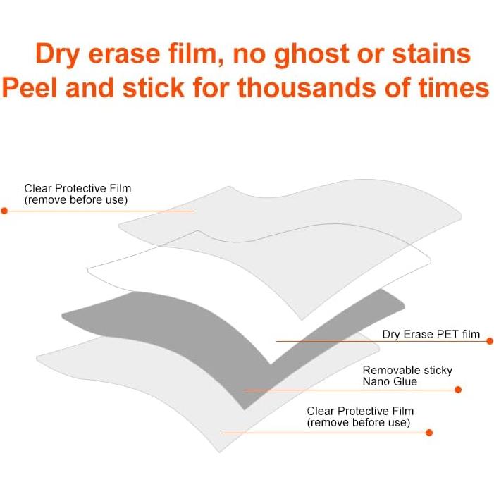 Notas Adhesivas Borrables MVISUAL 10x10 cm y 12.7x17.8 cm