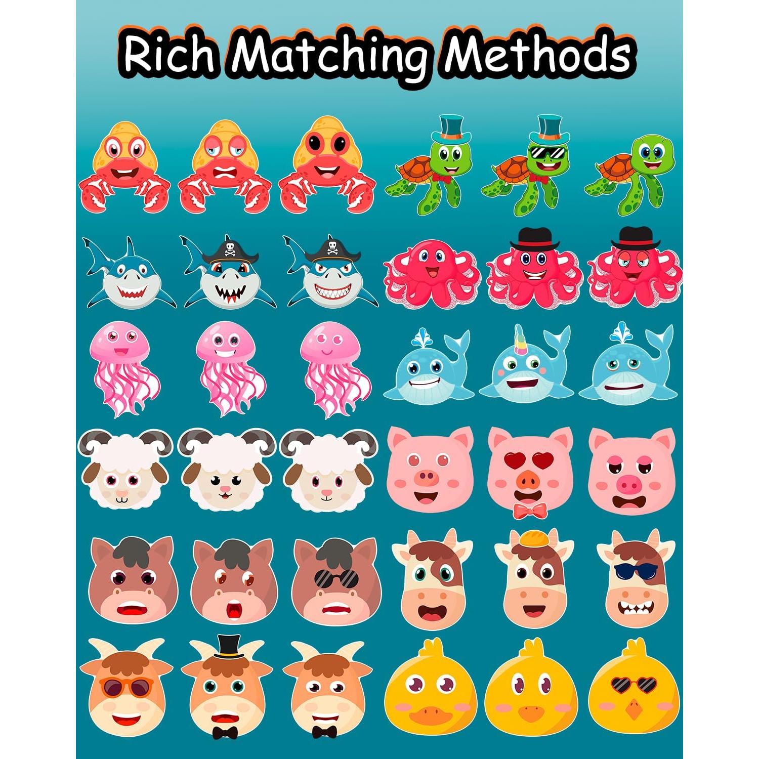 36 Hojas de Stickers Animales SmilinFit para Niños