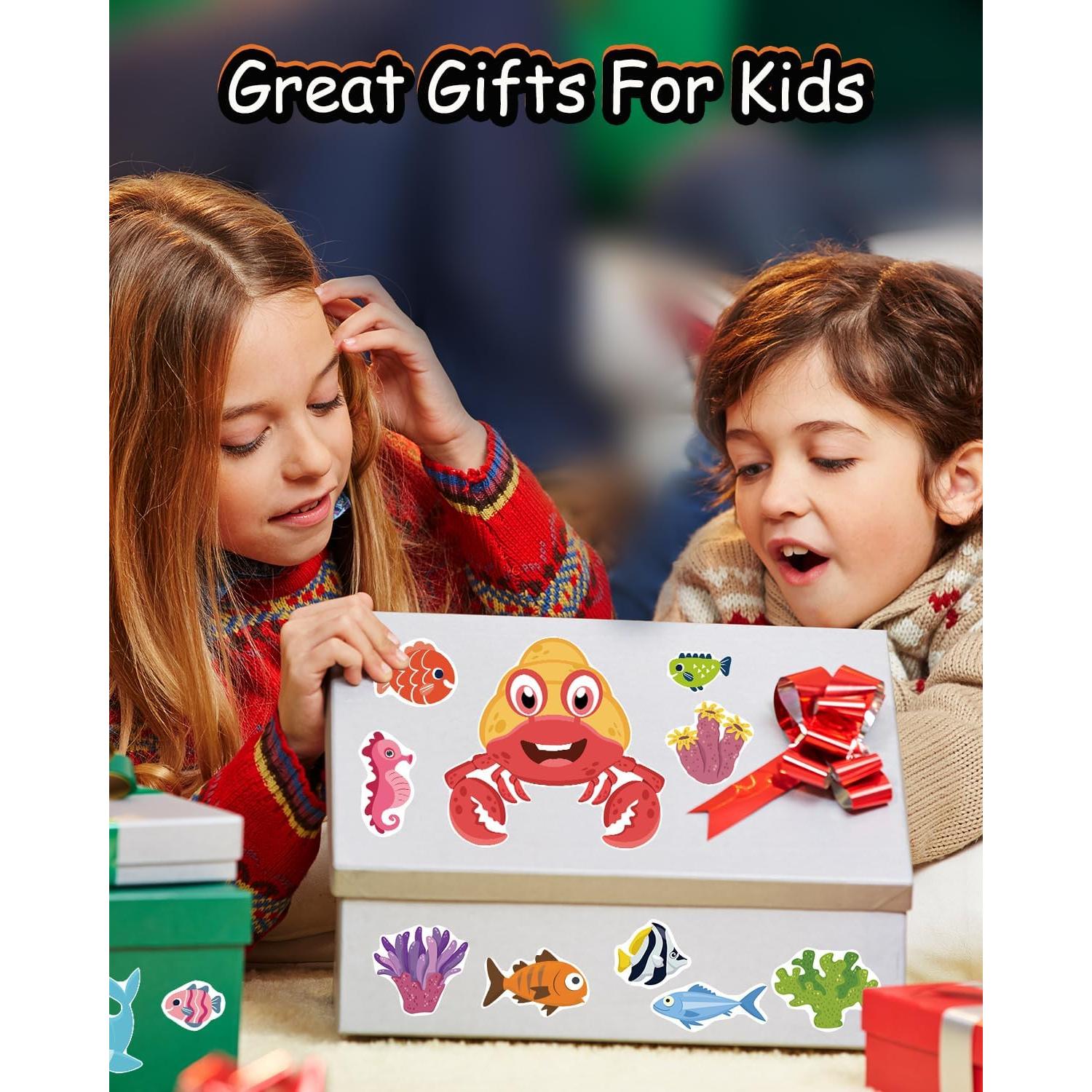 36 Hojas de Stickers Animales SmilinFit para Niños