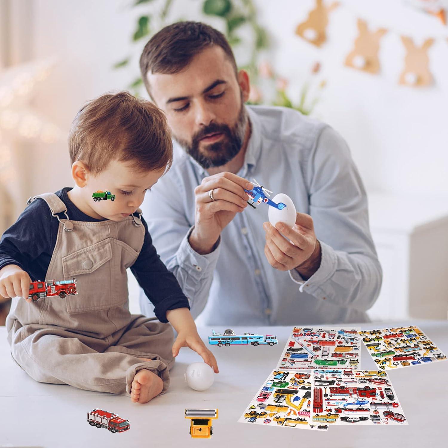 Calcomanías Puffy Reutilizables SHANGRLA - Vehículos 3D