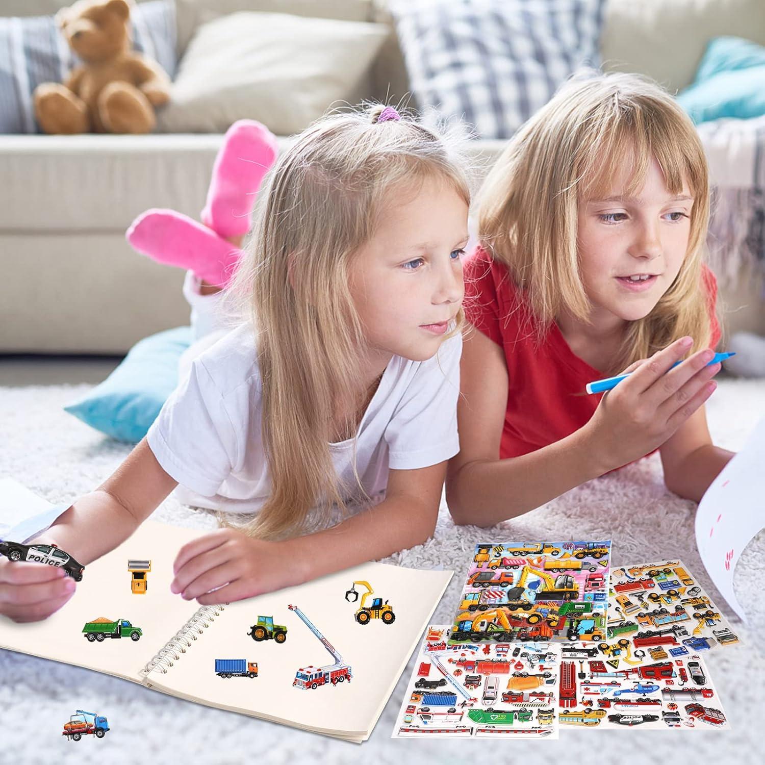 Calcomanías Puffy Reutilizables SHANGRLA - Vehículos 3D