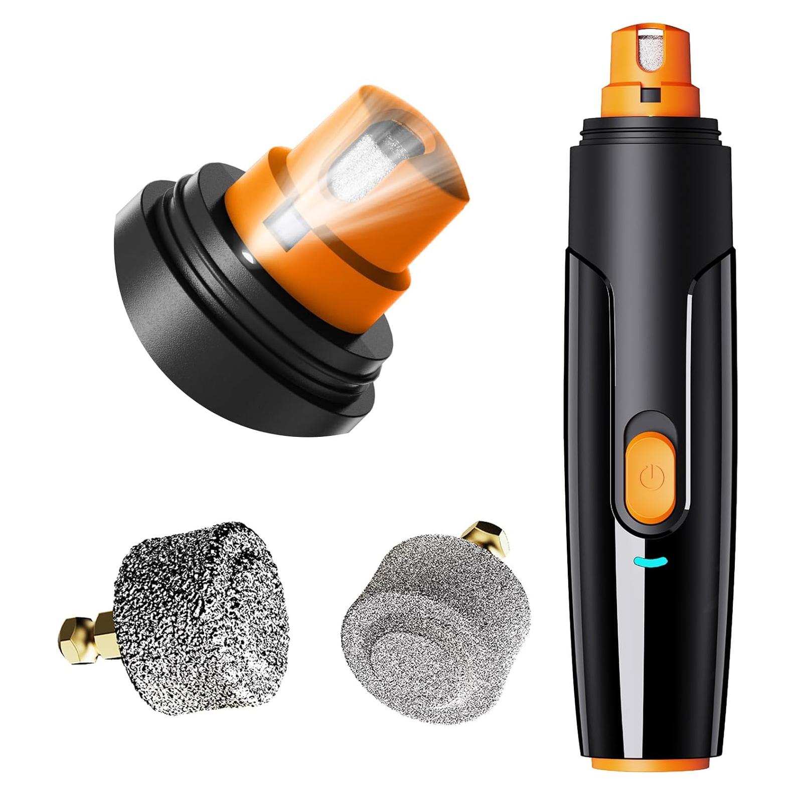 Cortauñas Eléctrico Bonve Pet para Perros y Gatos - Silencioso, Recargable, 2 Velocidades