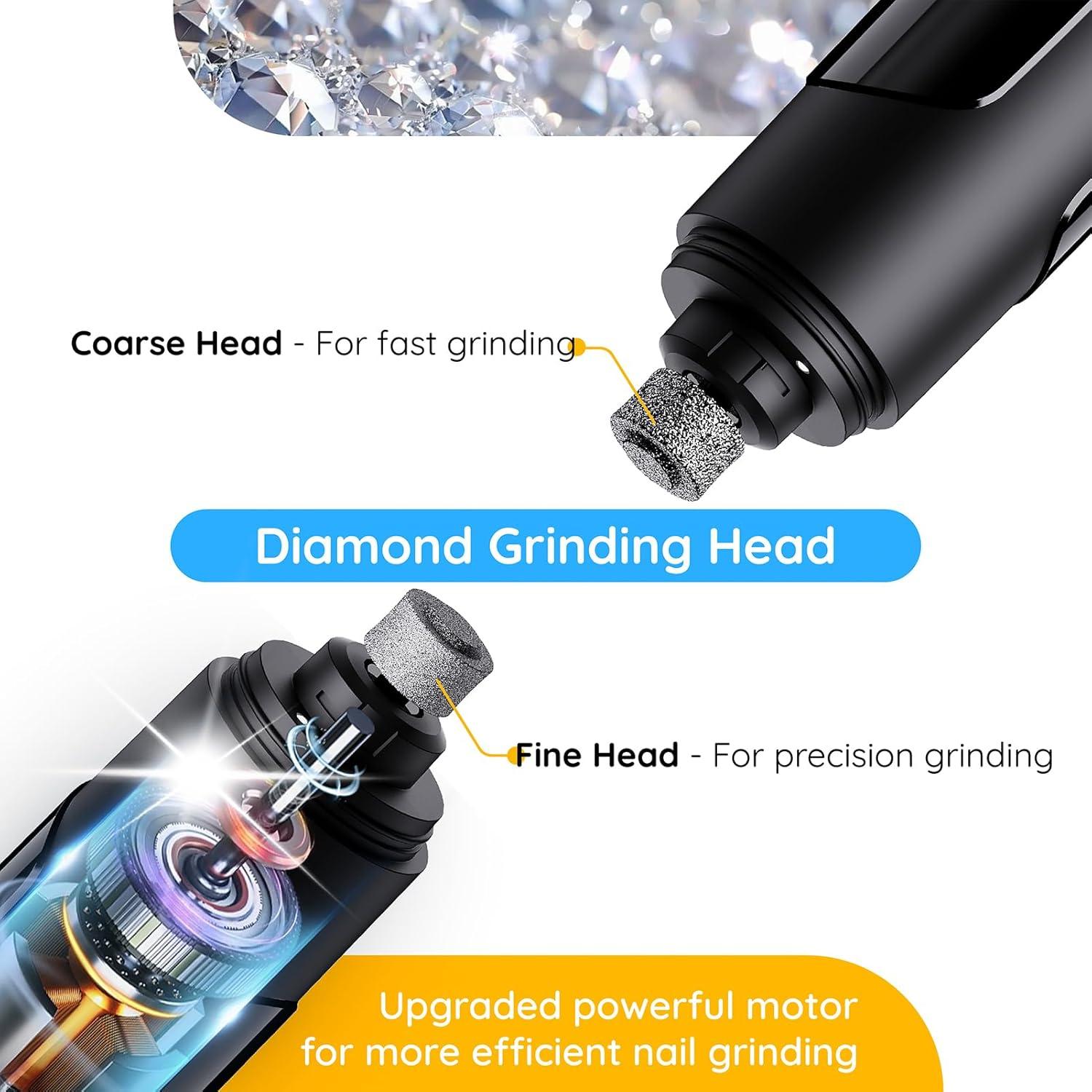 Cortauñas Eléctrico Bonve Pet para Perros y Gatos - Silencioso, Recargable, 2 Velocidades