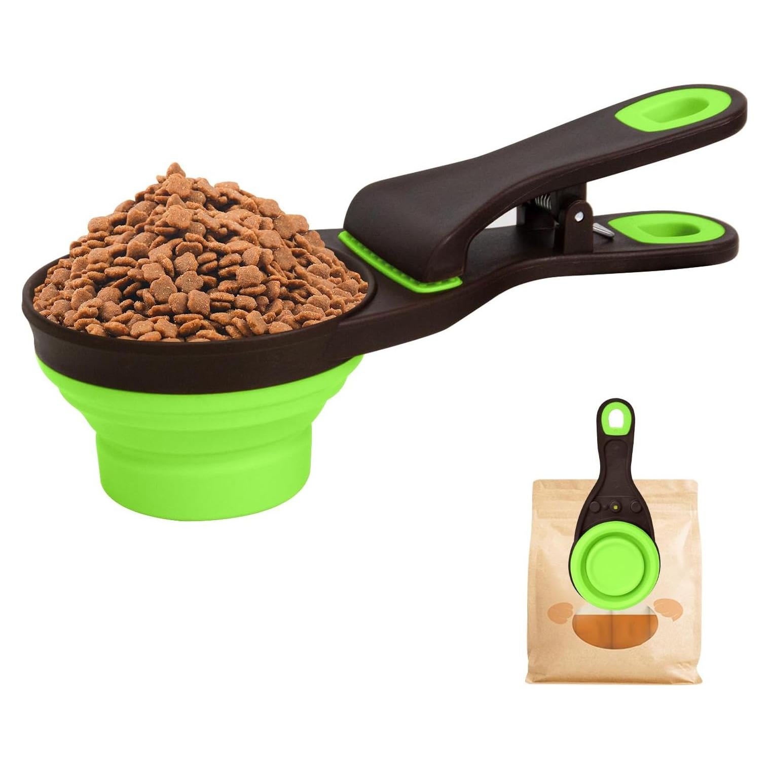 Cuchara Medidora Plegable para Perros GUANGZHOU 3 en 1 Verde