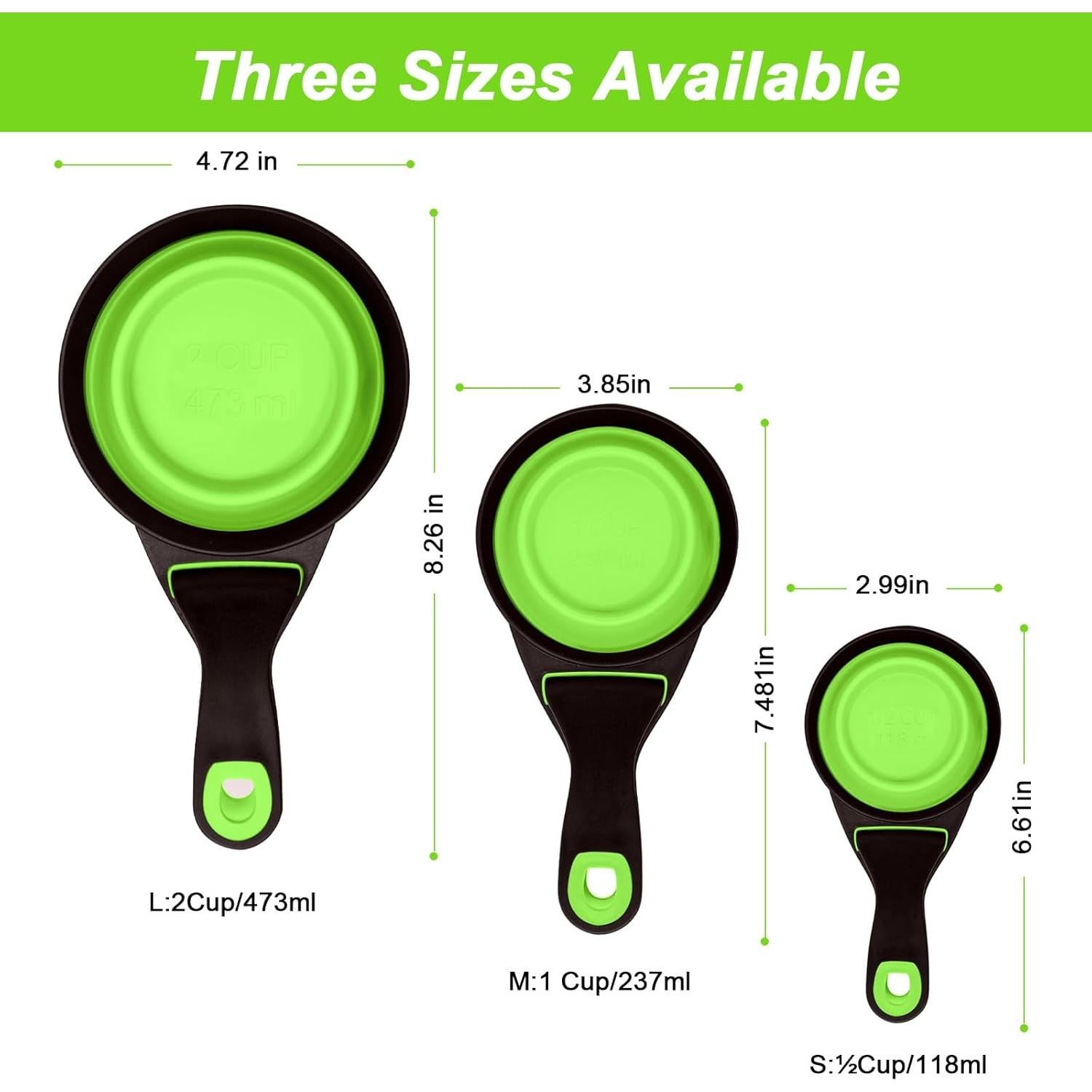 Cuchara Medidora Plegable para Perros GUANGZHOU 3 en 1 Verde