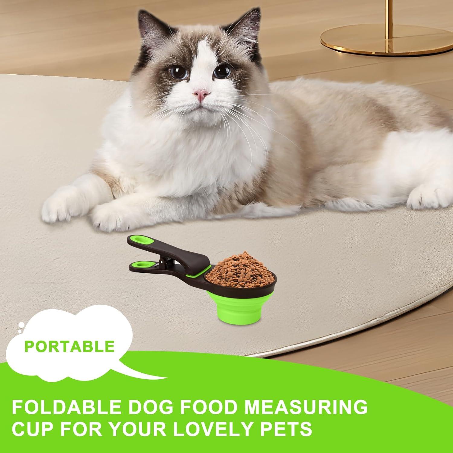 Cuchara Medidora Plegable para Perros GUANGZHOU 3 en 1 Verde