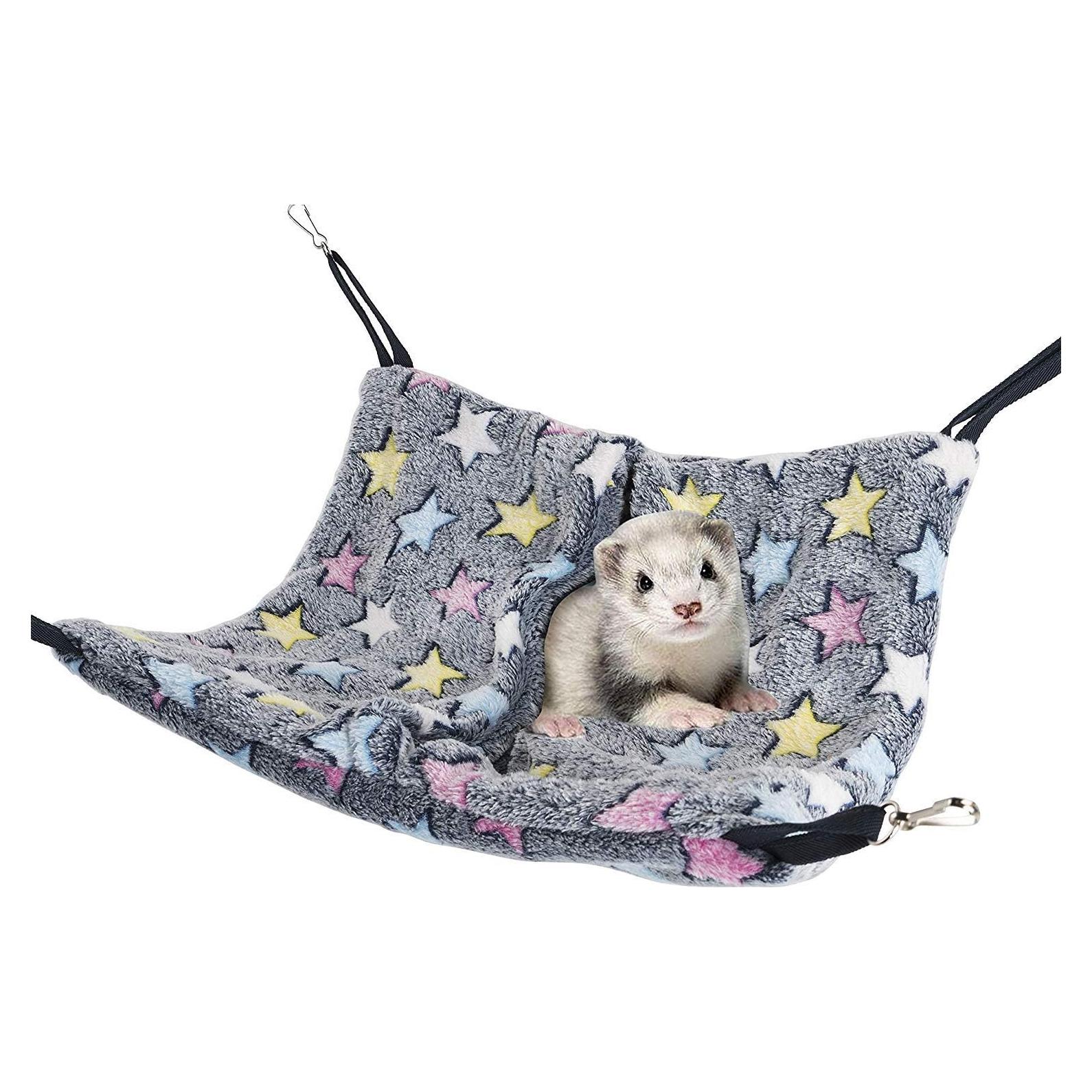 Hamaca para Mascotas Niteangel Nap Sack Azul Estrellas 40x40 cm
