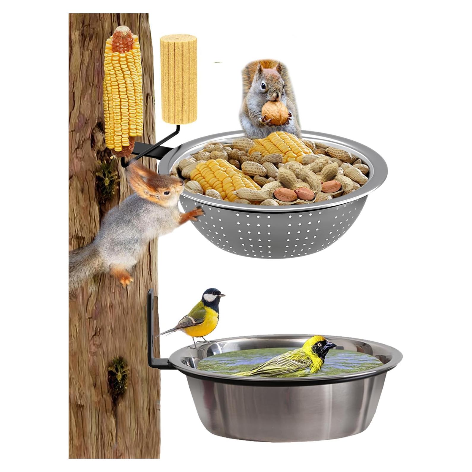Paquete de 2 Comederos para Ardillas y Aves Ofasixx 21.6 cm