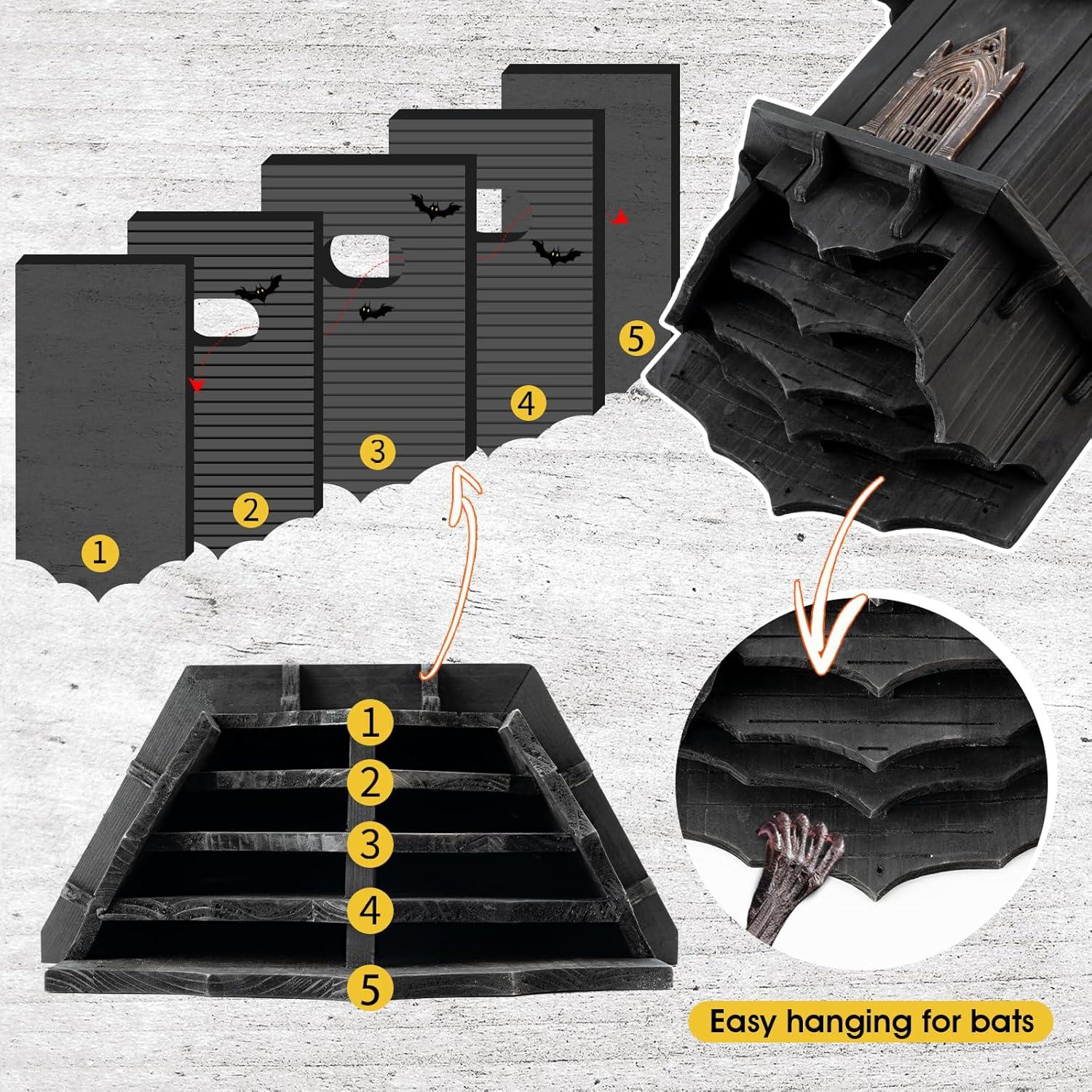 Casa de Murciélagos Extra Grande VIREESR para Exterior 59.7x40.6 cm