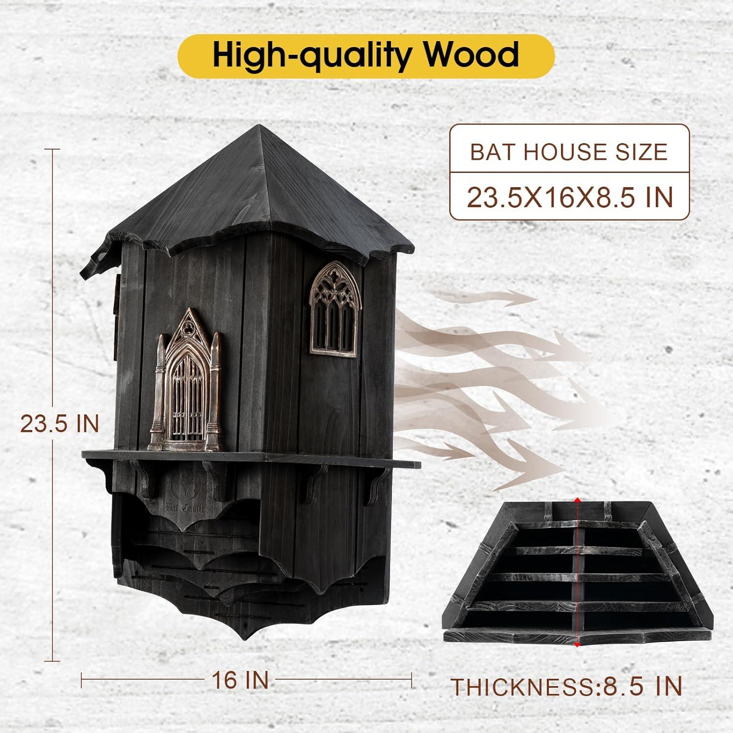 Casa de Murciélagos Extra Grande VIREESR para Exterior 59.7x40.6 cm