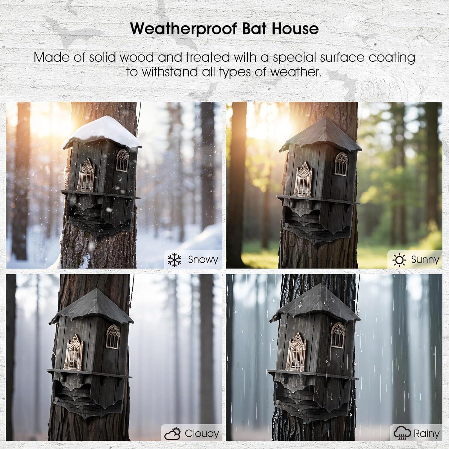 Casa de Murciélagos Extra Grande VIREESR para Exterior 59.7x40.6 cm