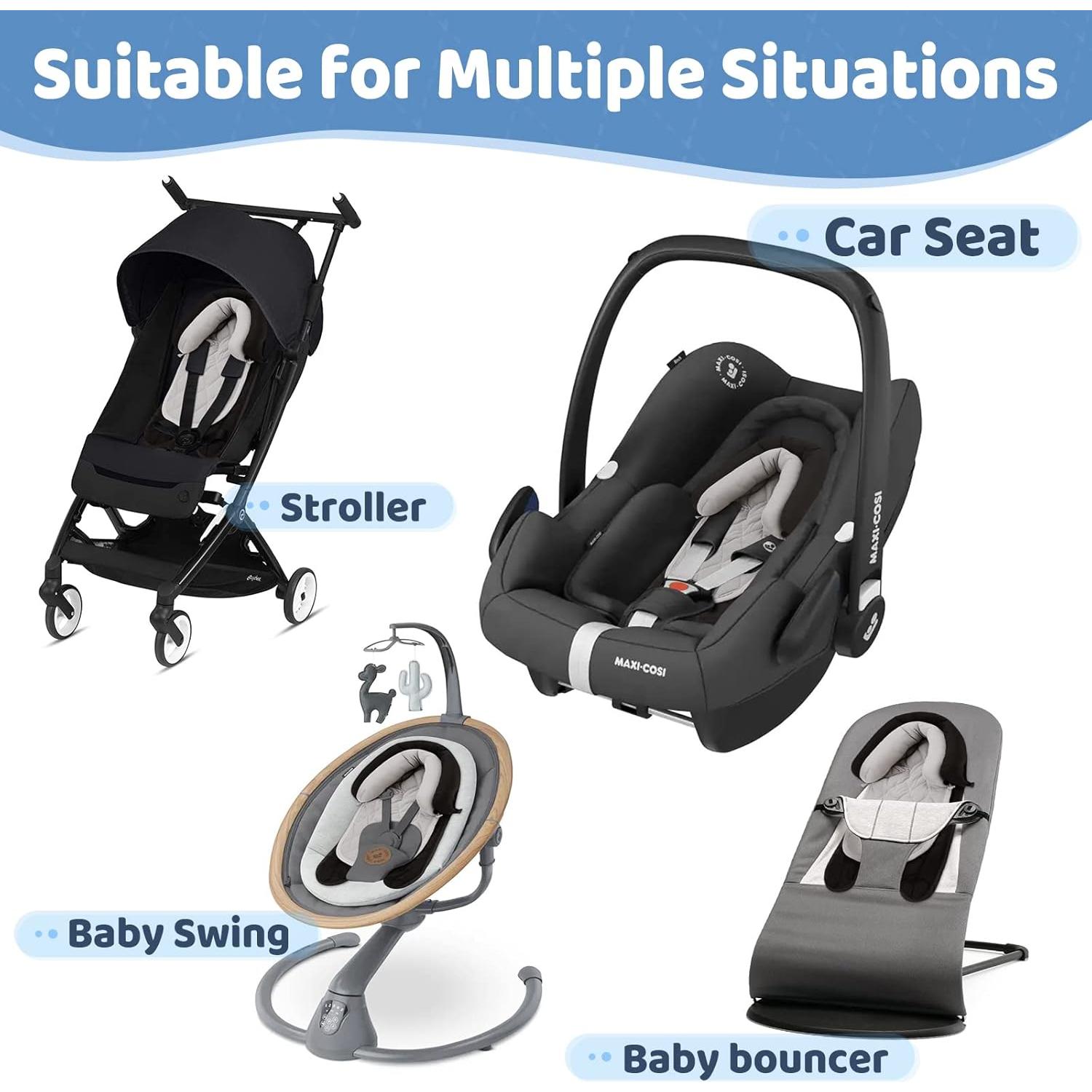 Soporte de Cabeza para Asiento de Auto Pro Goleem Bebés 2 en 1