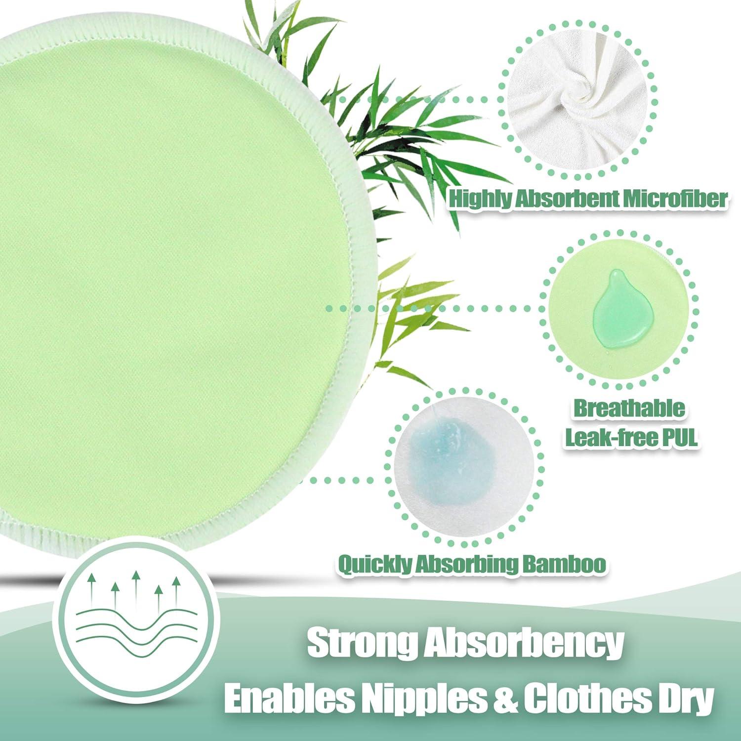 Almohadillas de Lactancia Wegreeco Reutilizables 14 Pzas