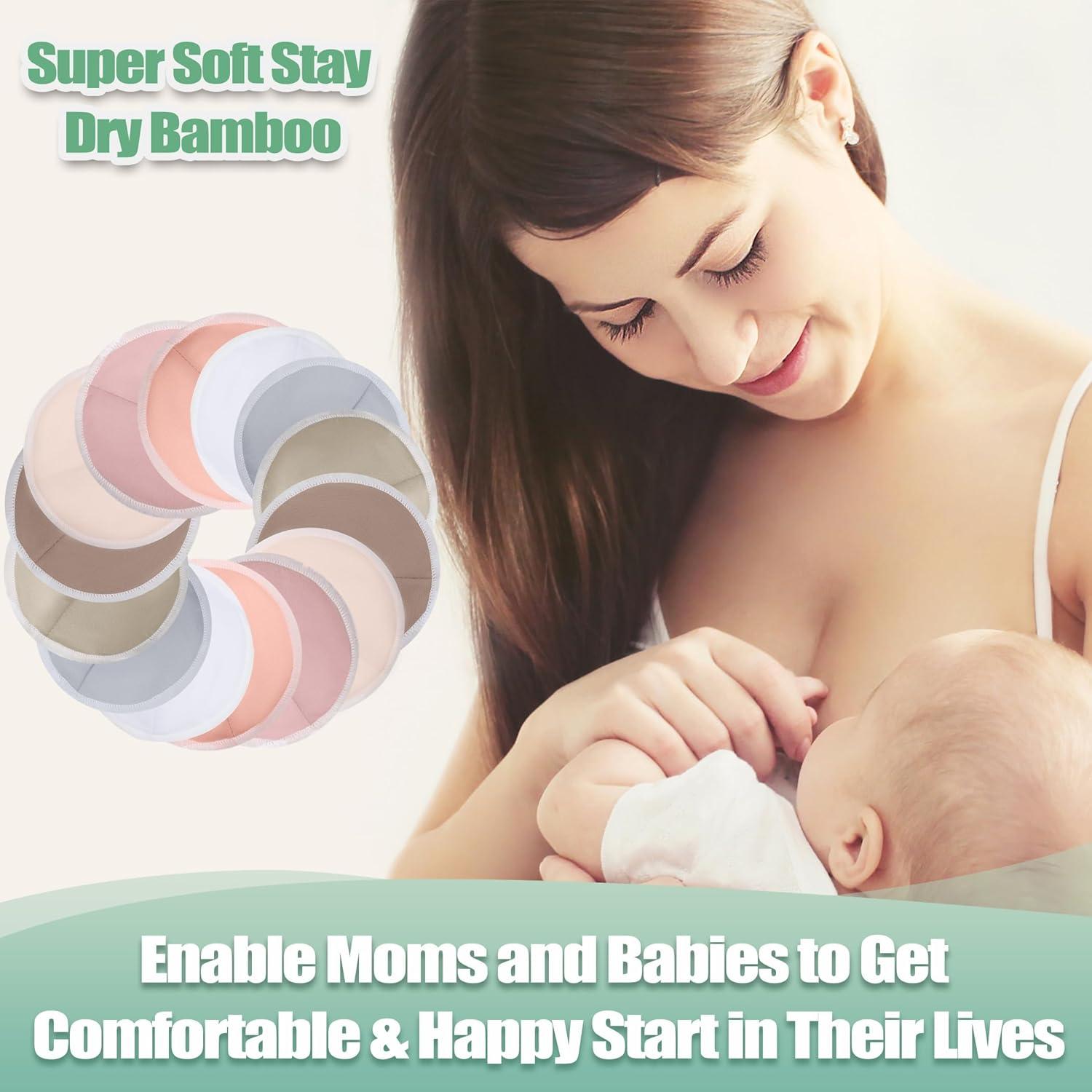 Almohadillas de Lactancia Wegreeco Reutilizables 14 Pzas