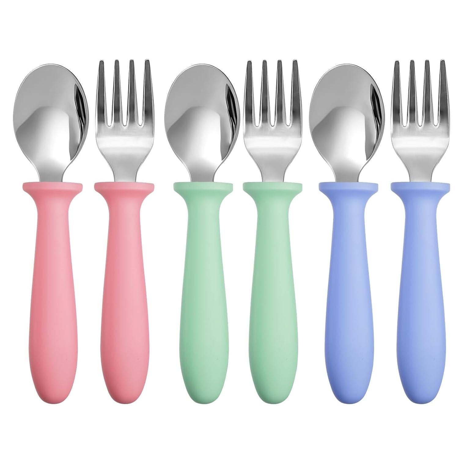 Set de Cubiertos para Niños Pimoys 6 Piezas Acero Inoxidable