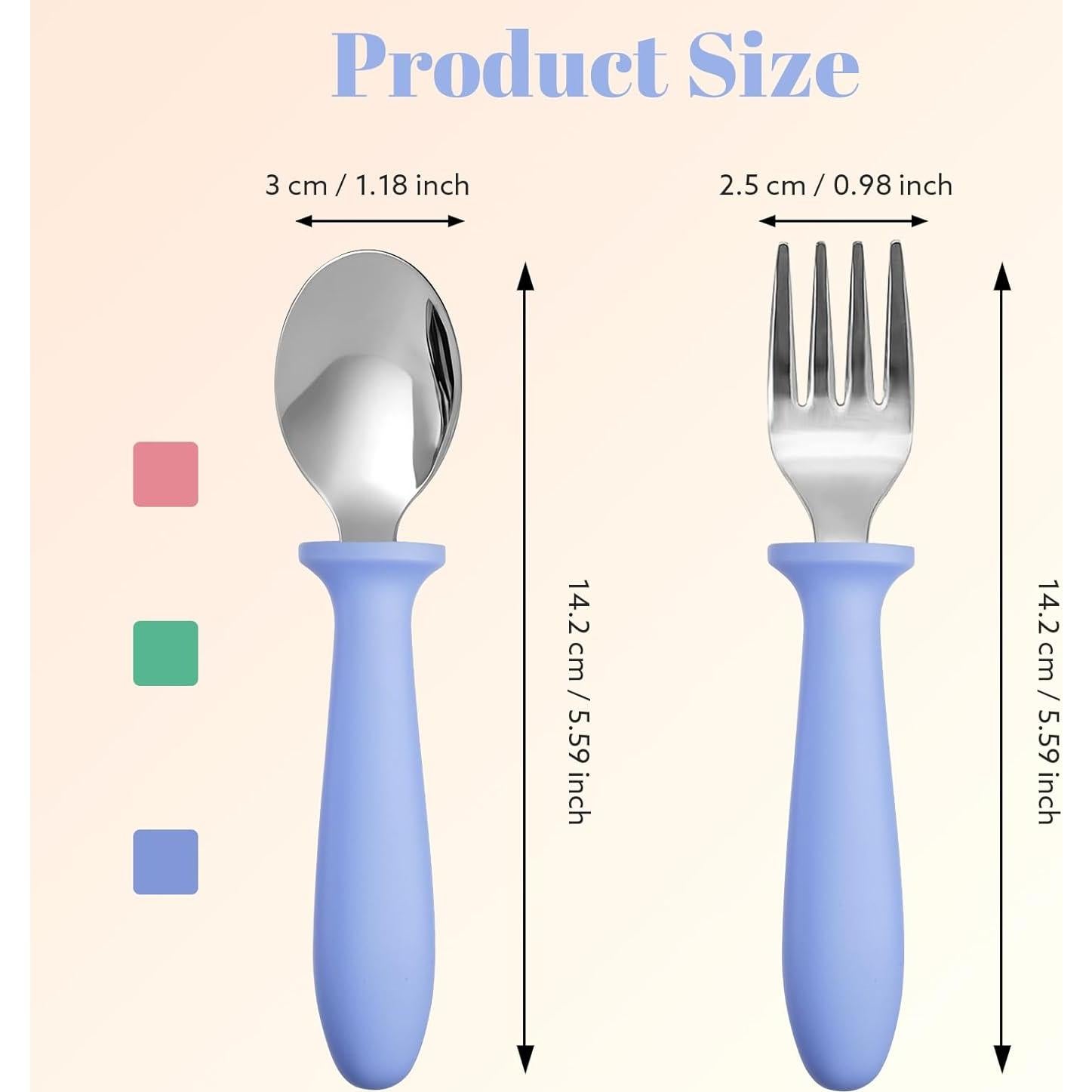 Set de Cubiertos para Niños Pimoys 6 Piezas Acero Inoxidable