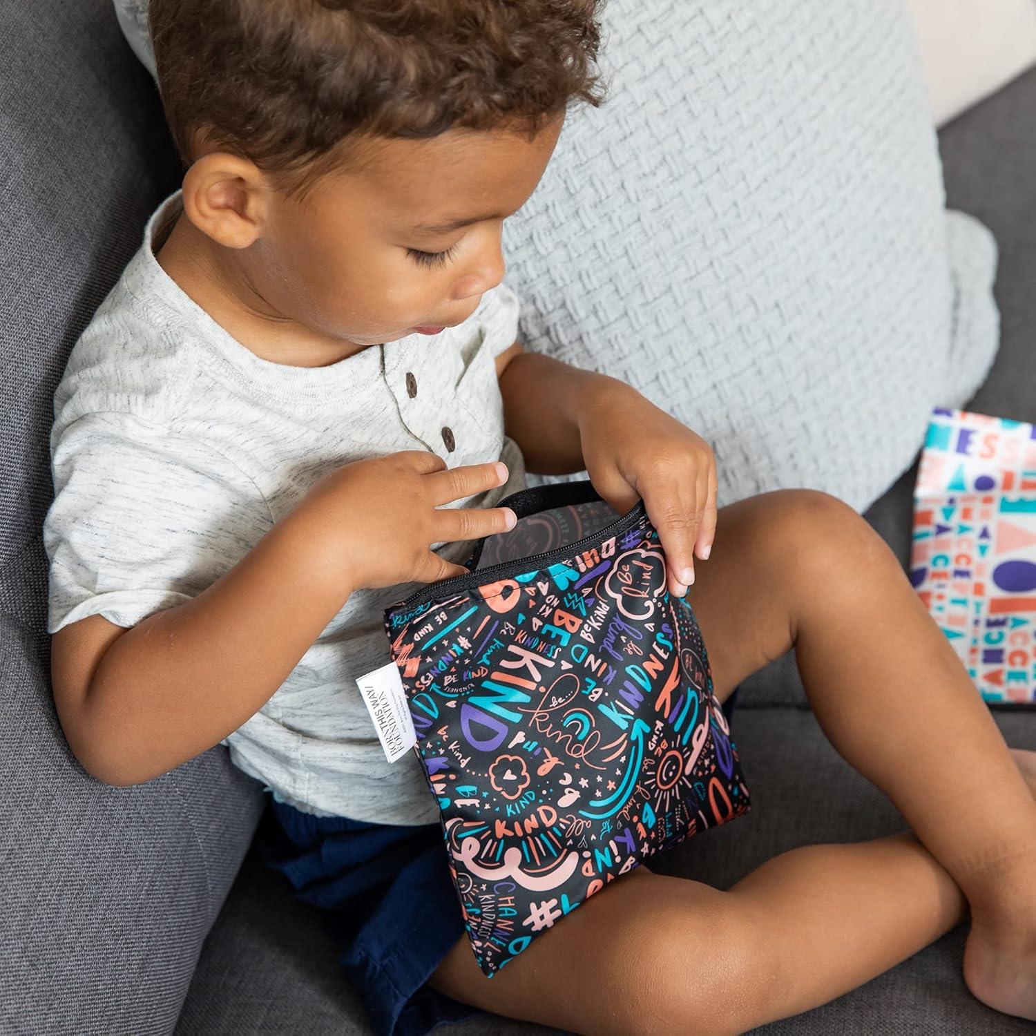 Bumkins Bolsas Reutilizables para Sándwich 2-pk Amabilidad