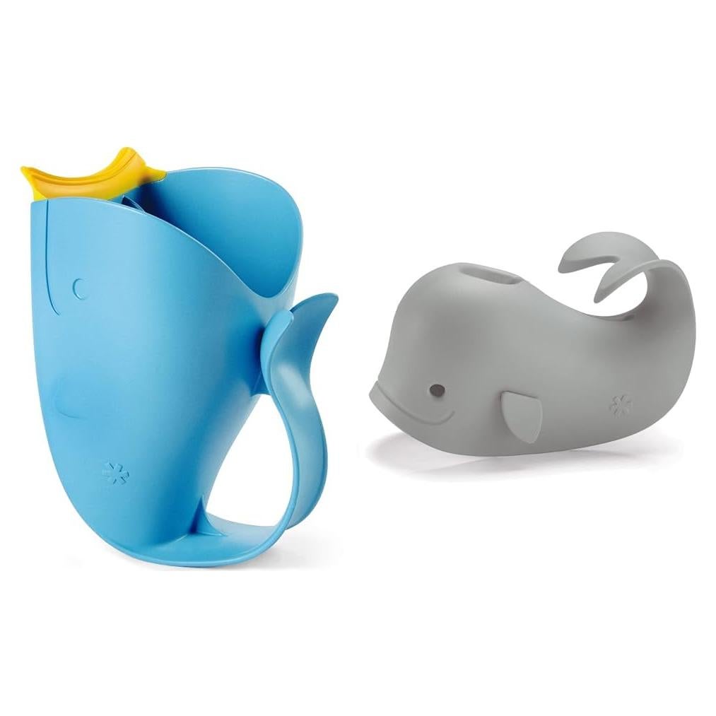 Taza de Enjuague para Bebés Skip Hop Moby Azul + Cubierta Grifo Gris