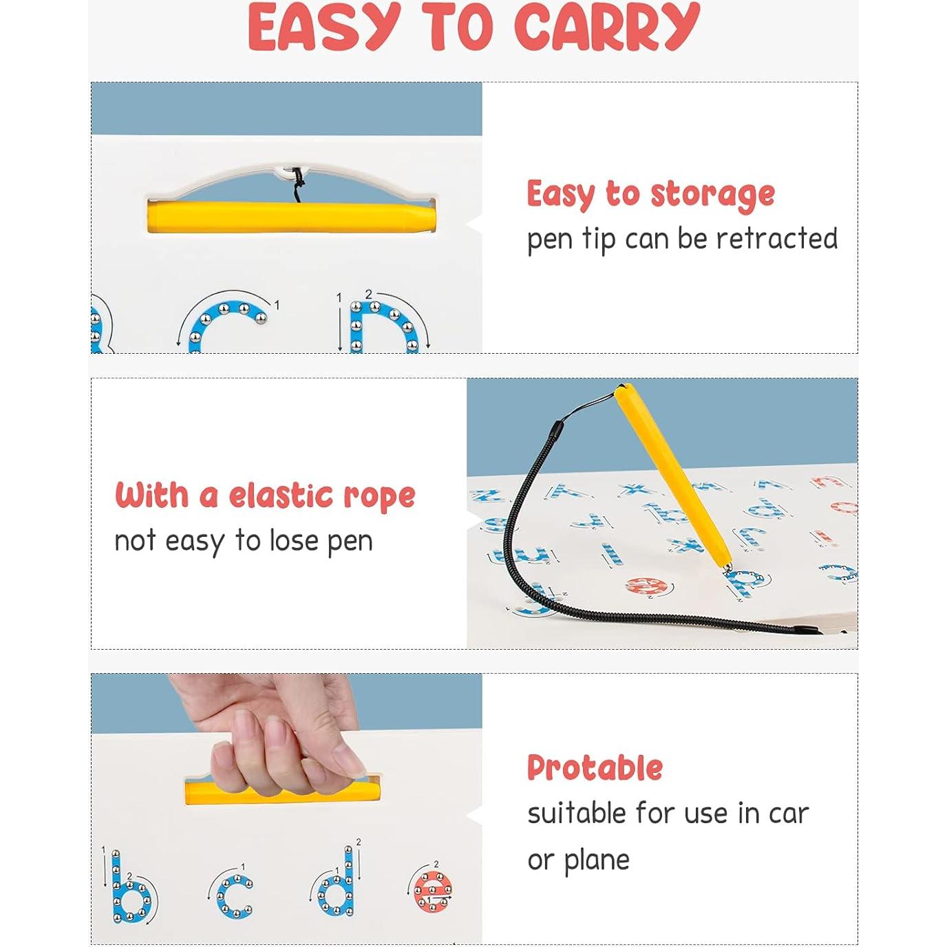 Tablero Magnético de Letras Gamenote 2 en 1 para Niños